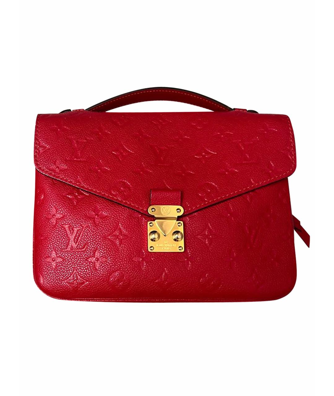 LOUIS VUITTON Фуксия кожаная сумка через плечо, фото 1