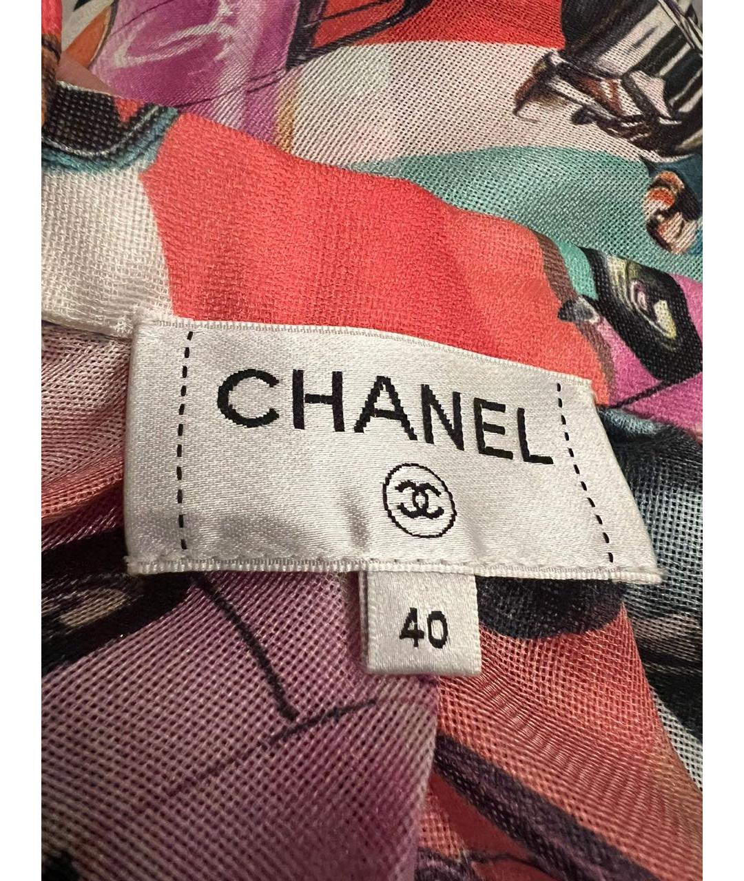 CHANEL Мульти юбка миди, фото 4