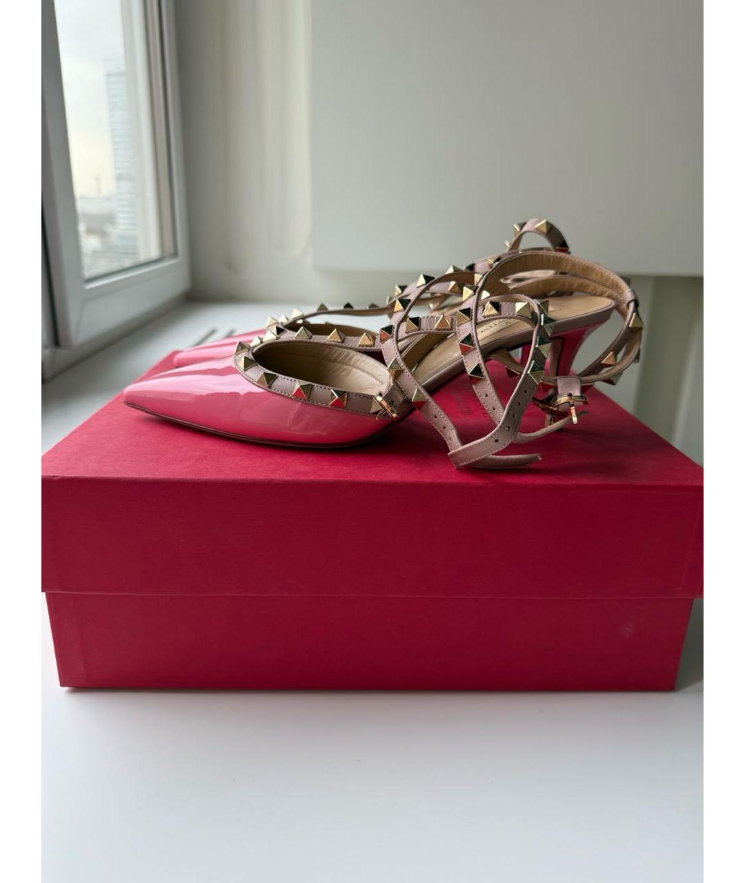 VALENTINO Розовые туфли из лакированной кожи, фото 2