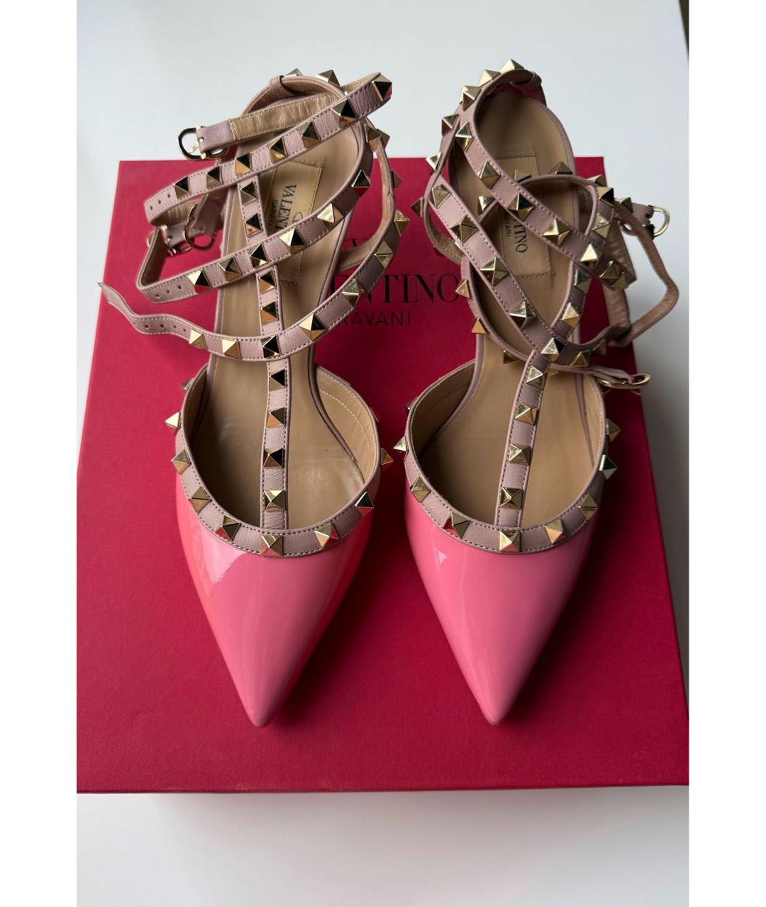 VALENTINO Розовые туфли из лакированной кожи, фото 3