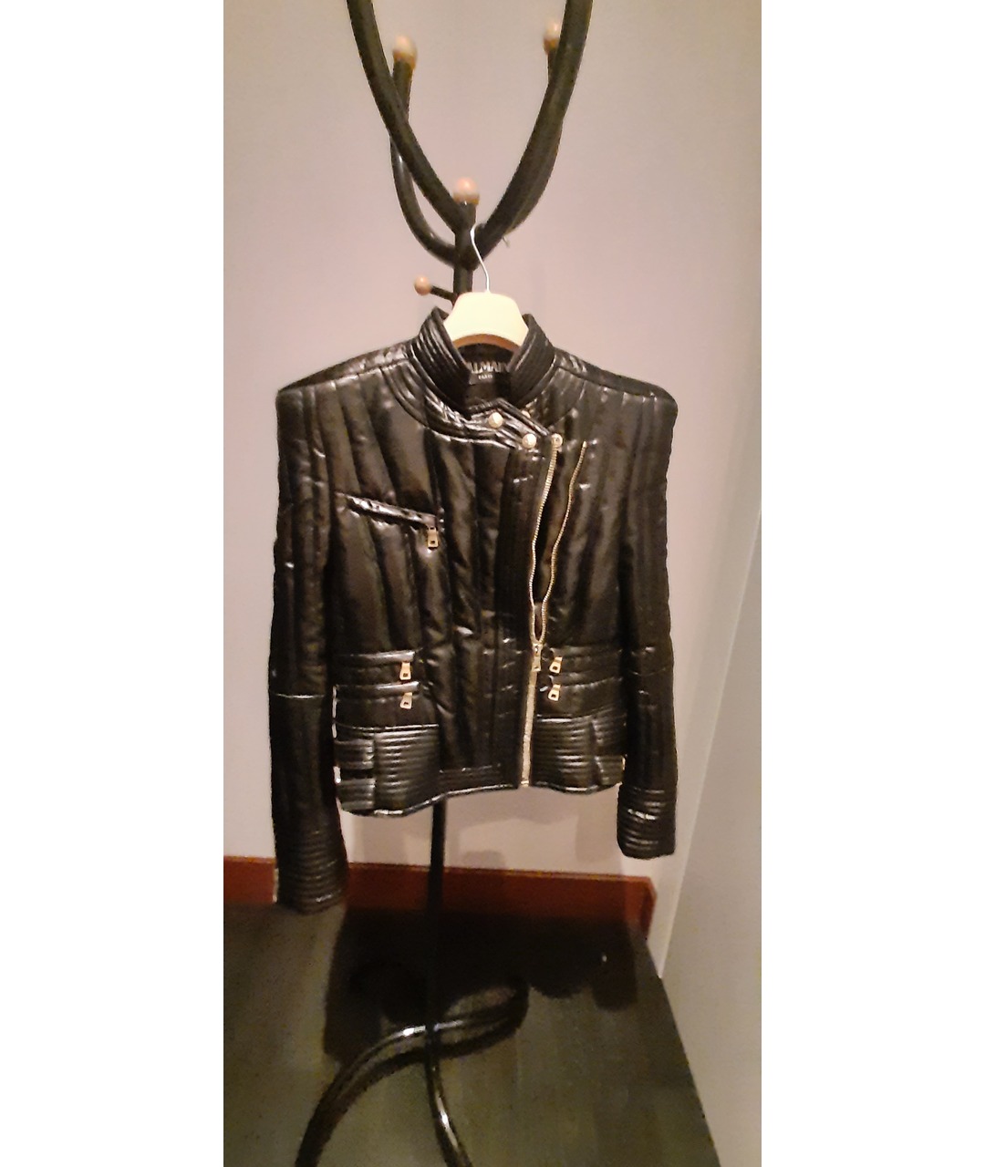 BALMAIN Черная полиэстеровая куртка, фото 5