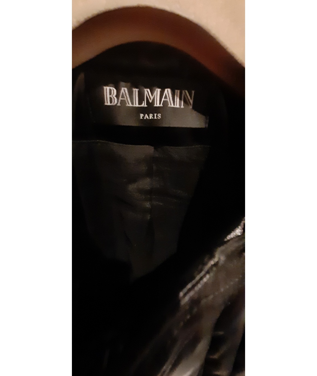BALMAIN Черная полиэстеровая куртка, фото 3