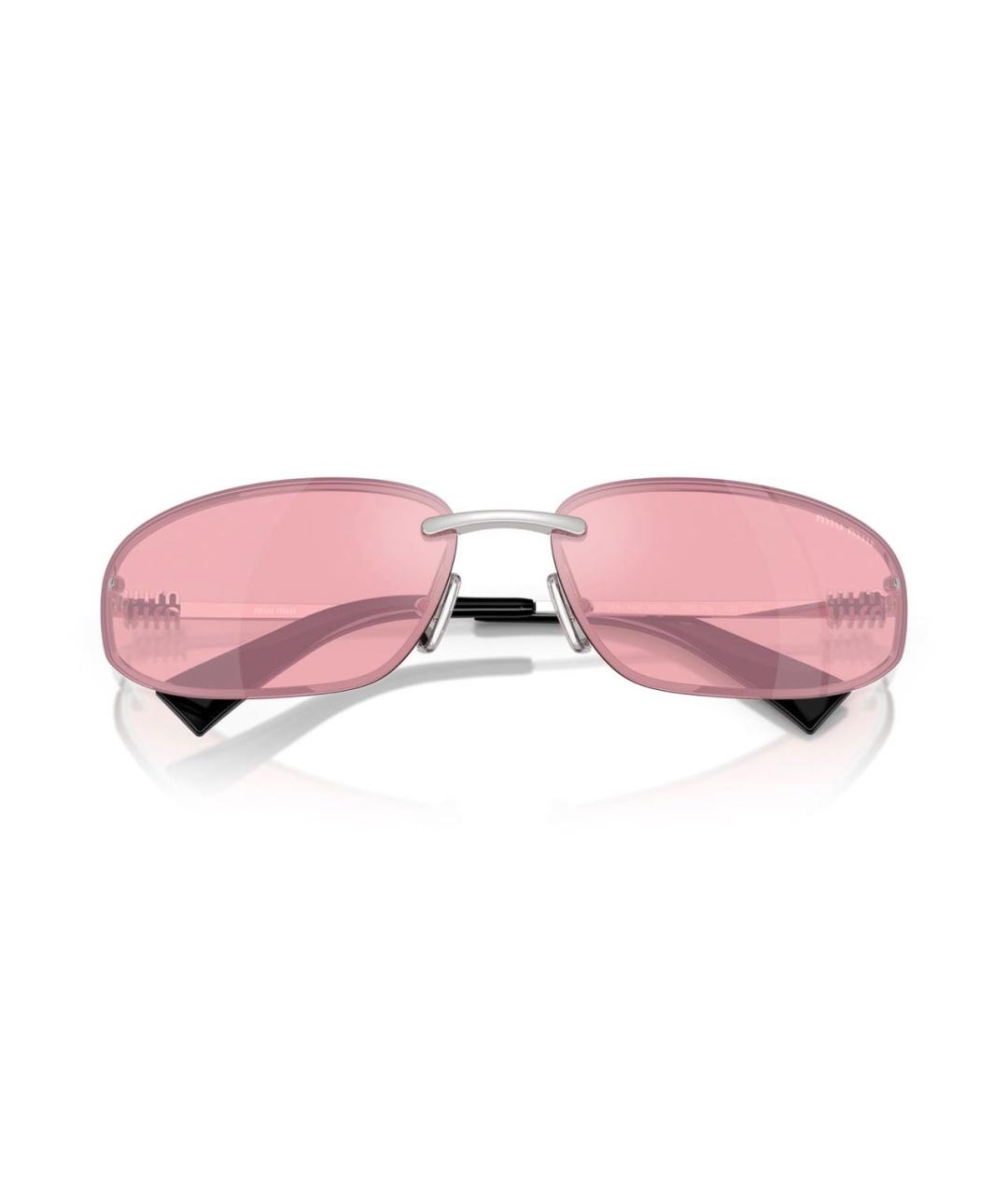 MIU MIU Черные пластиковые солнцезащитные очки, фото 5
