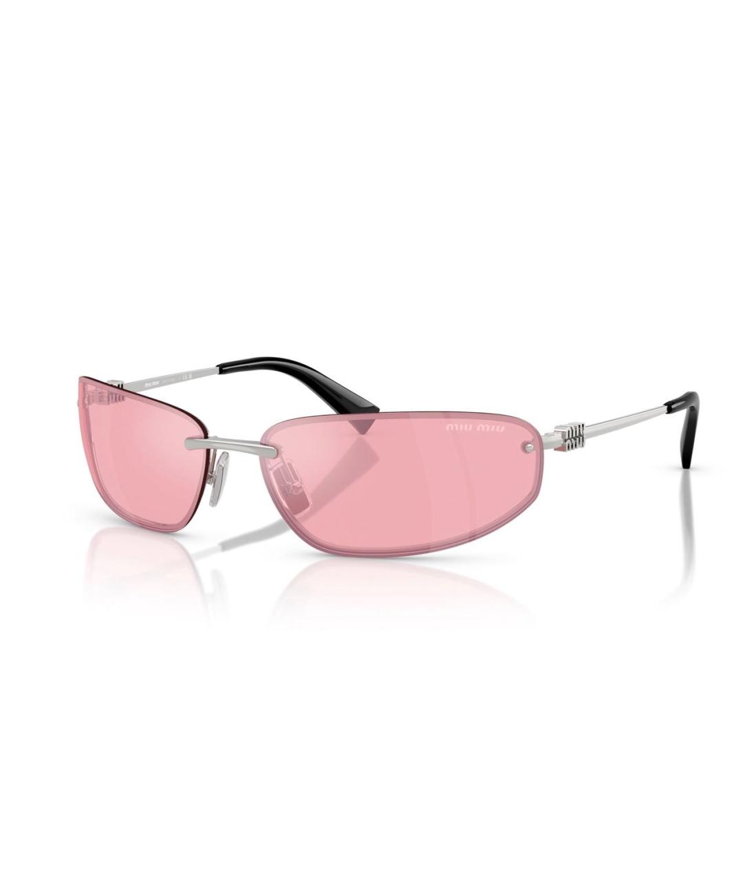 MIU MIU Черные пластиковые солнцезащитные очки, фото 7
