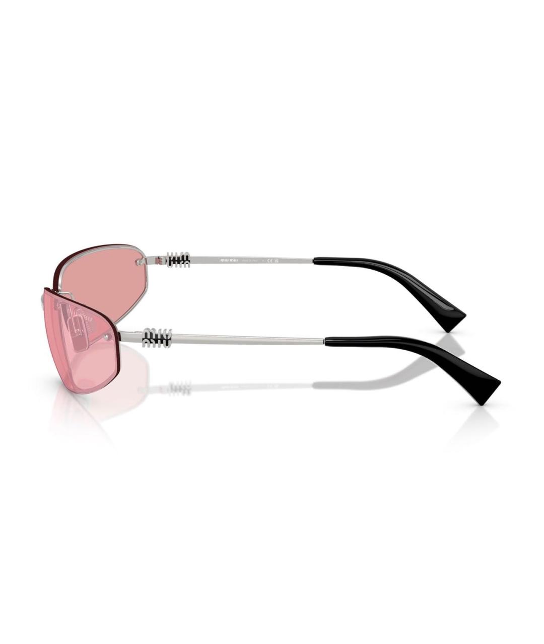 MIU MIU Черные пластиковые солнцезащитные очки, фото 3