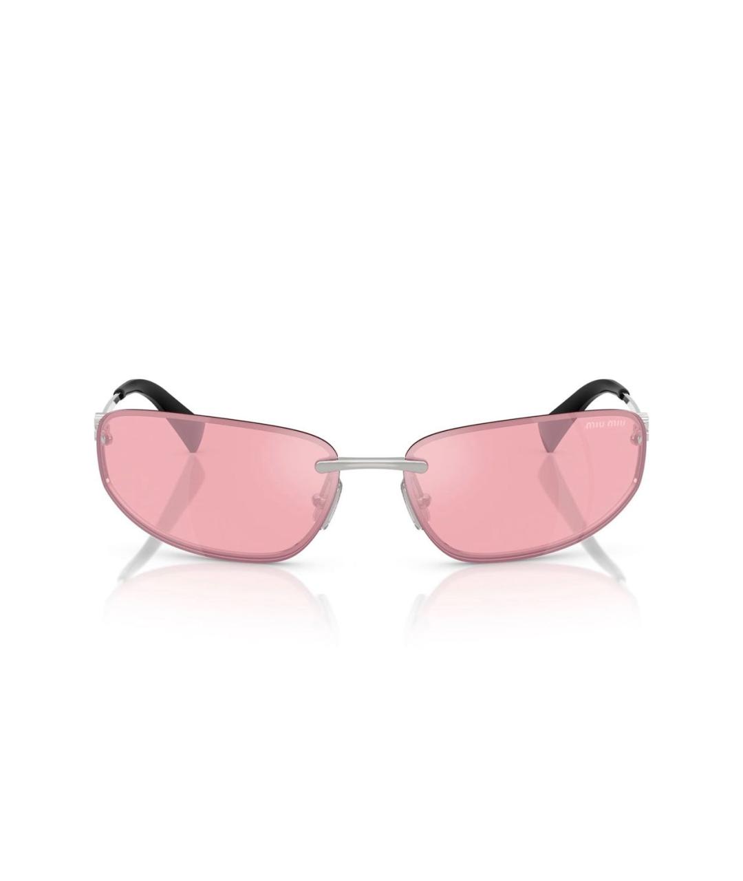 MIU MIU Черные пластиковые солнцезащитные очки, фото 2