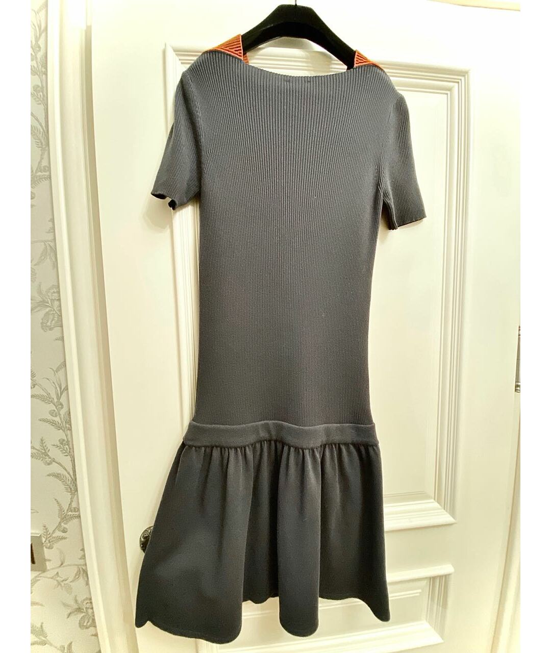 CHANEL PRE-OWNED Серое шерстяное платье, фото 2