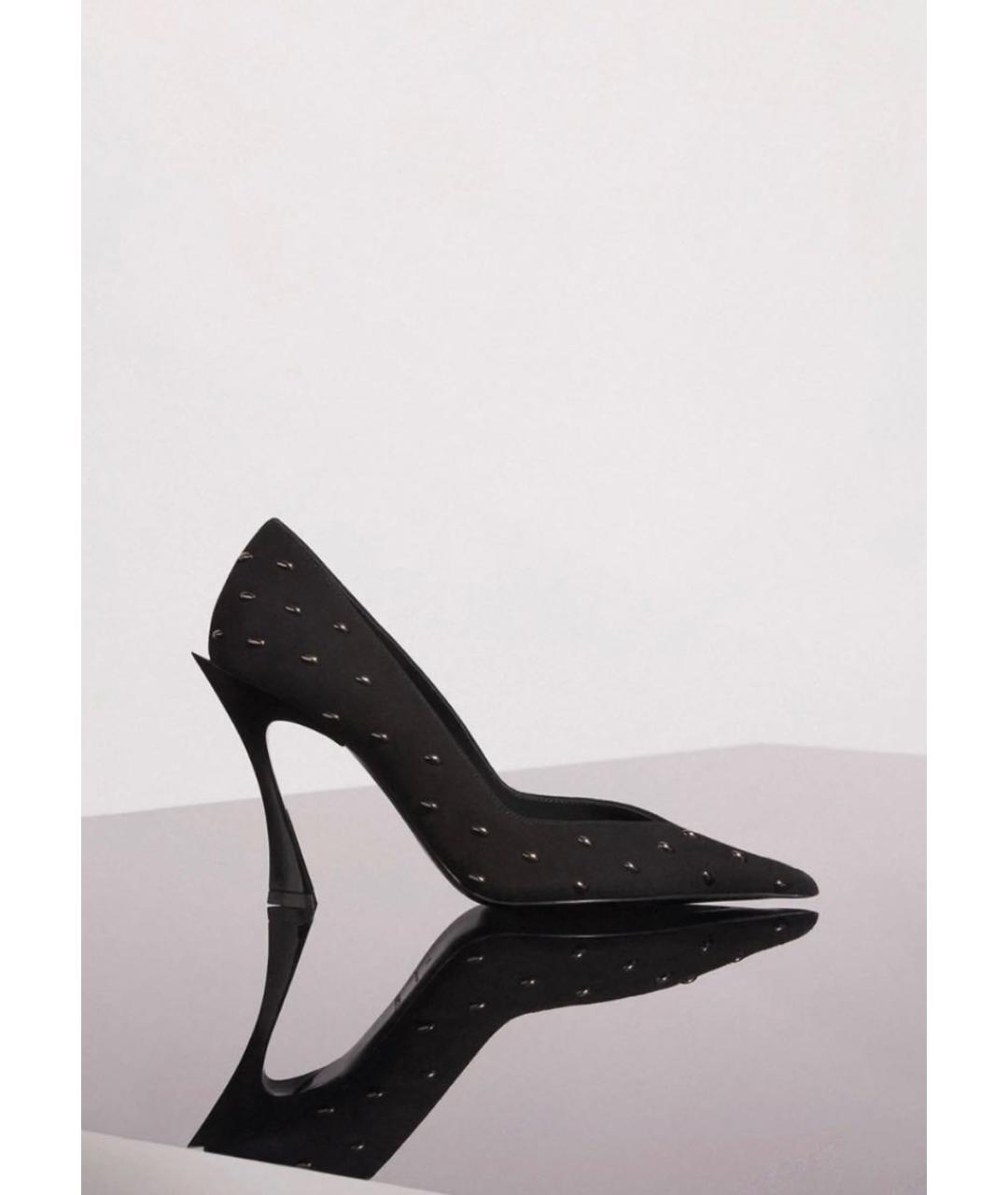 MUGLER Черные замшевые туфли, фото 2