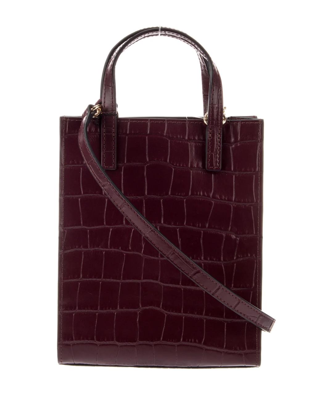 MARC JACOBS Бордовая кожаная сумка тоут, фото 9