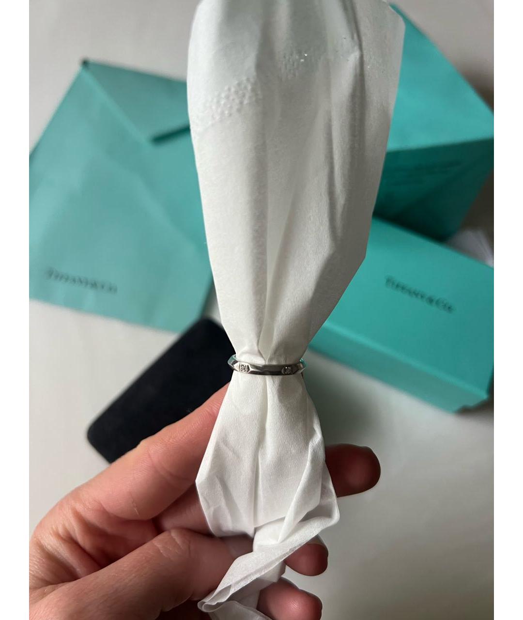 TIFFANY&CO Серебряное платиновое кольцо, фото 4