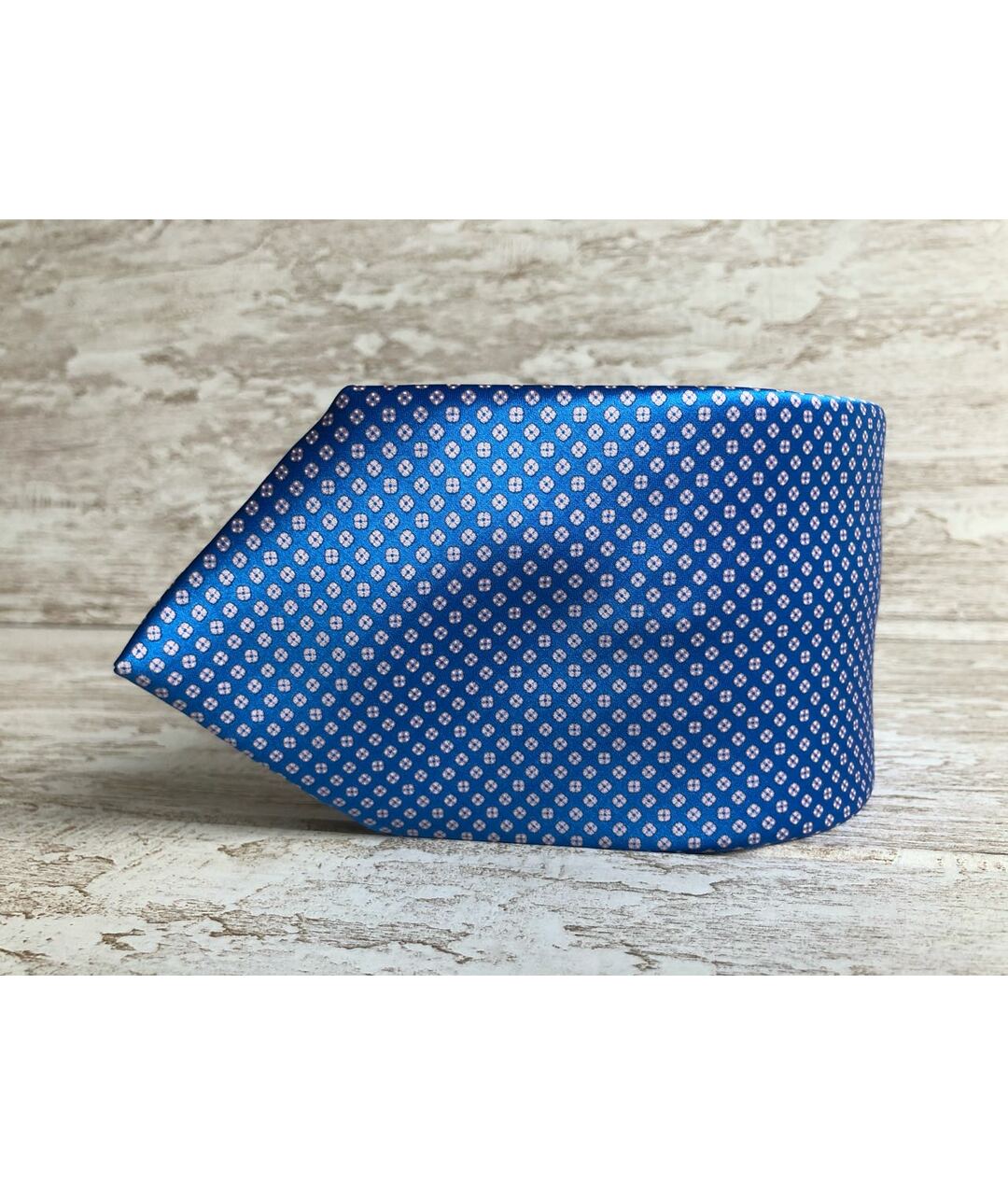 STEFANO RICCI Синий шелковый галстук, фото 5