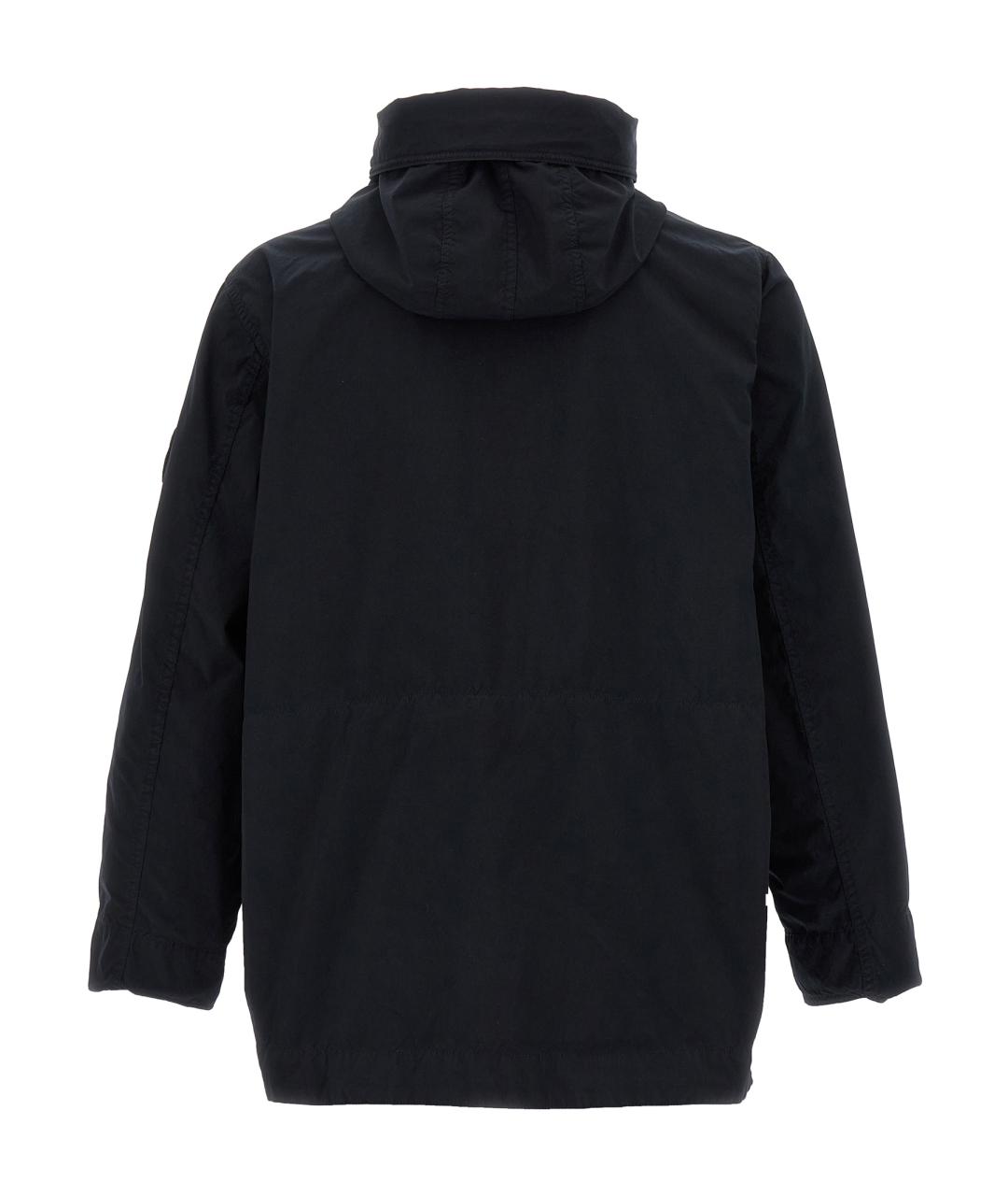 STONE ISLAND Темно-синяя полиэстеровая куртка, фото 2