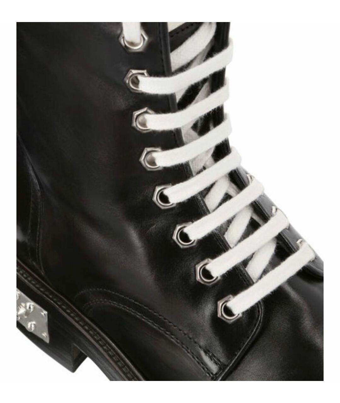 PHILIPP PLEIN Черные кожаные ботинки, фото 6