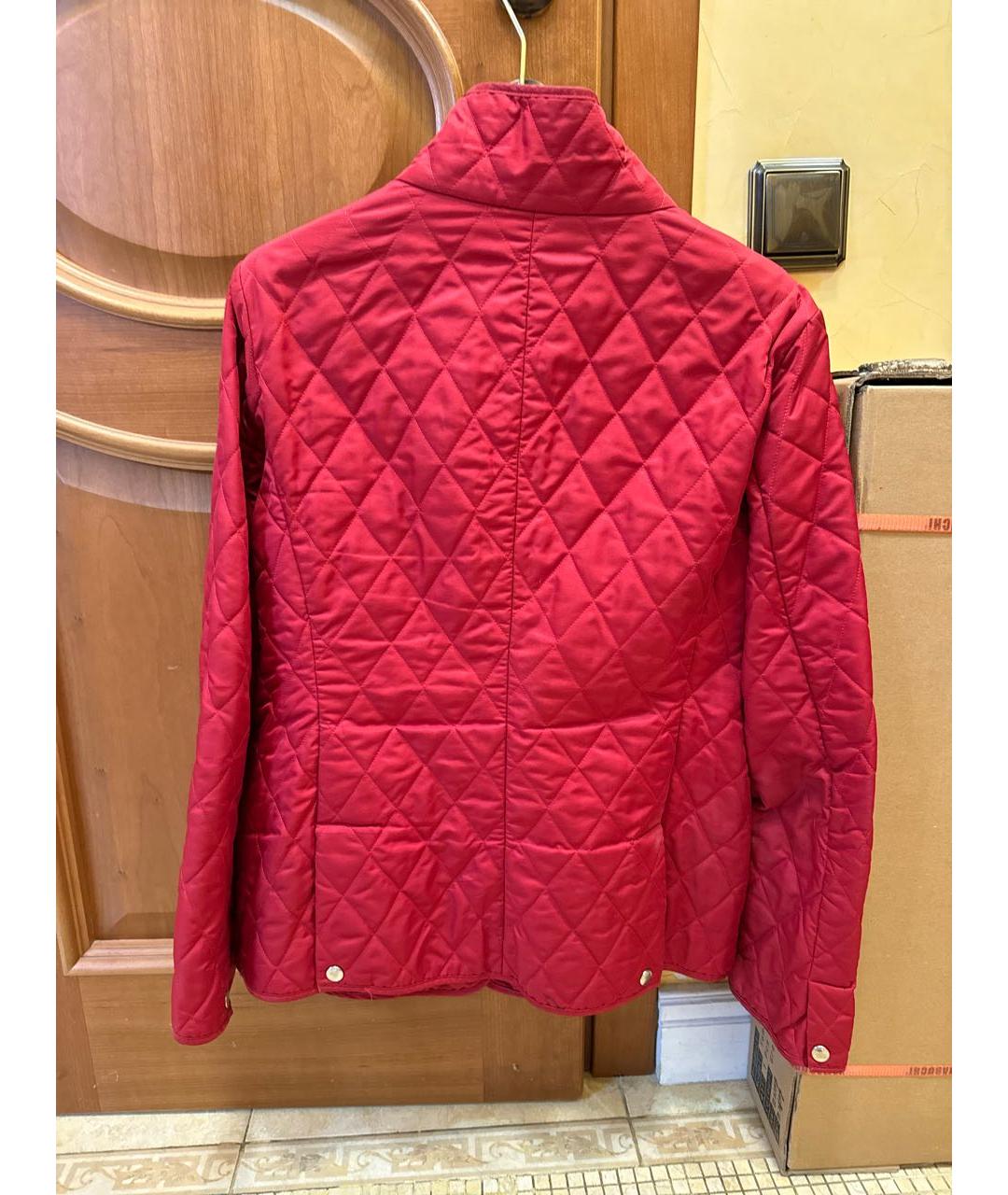 BURBERRY Красная полиэстеровая куртка, фото 2