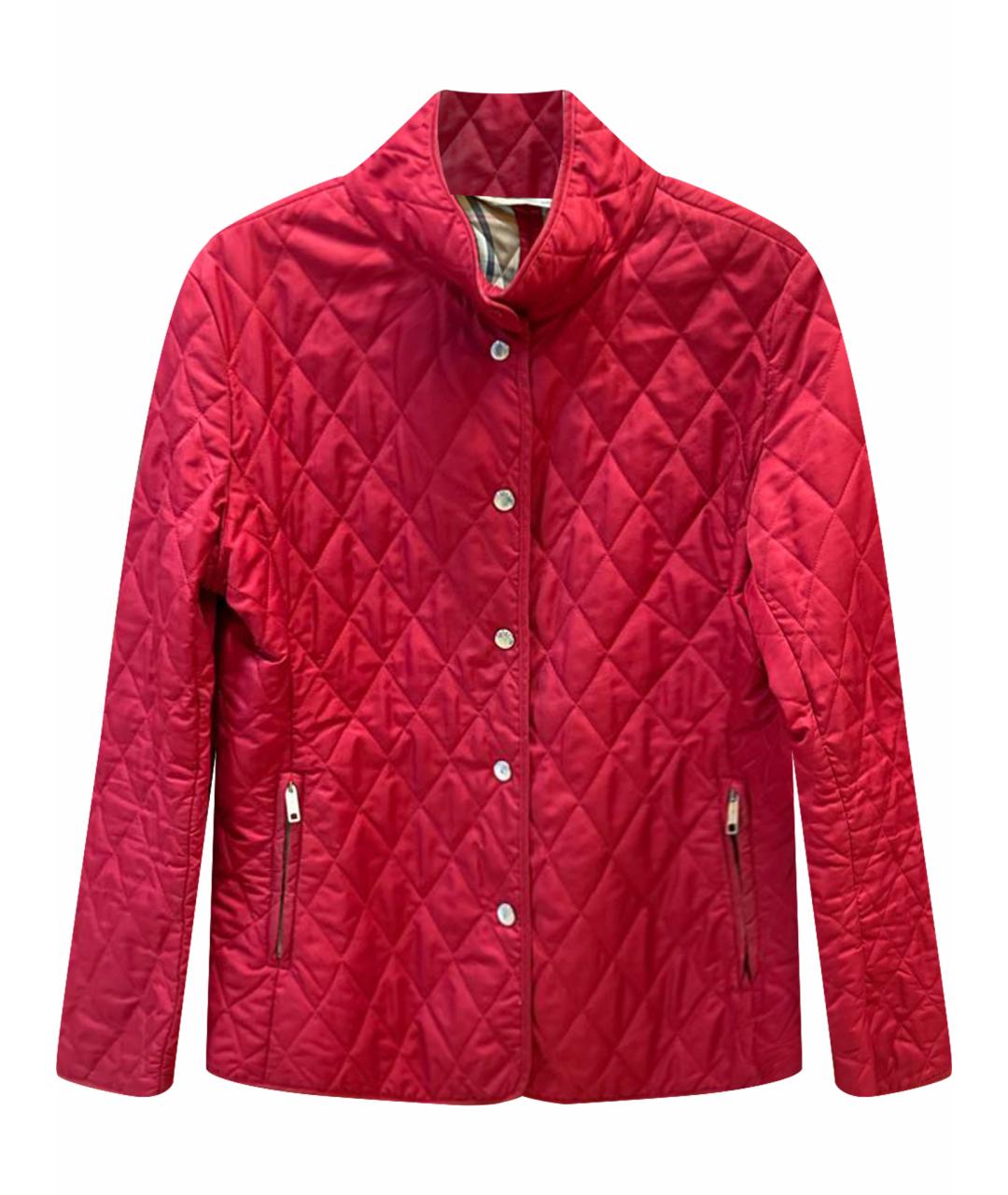 BURBERRY Красная полиэстеровая куртка, фото 1