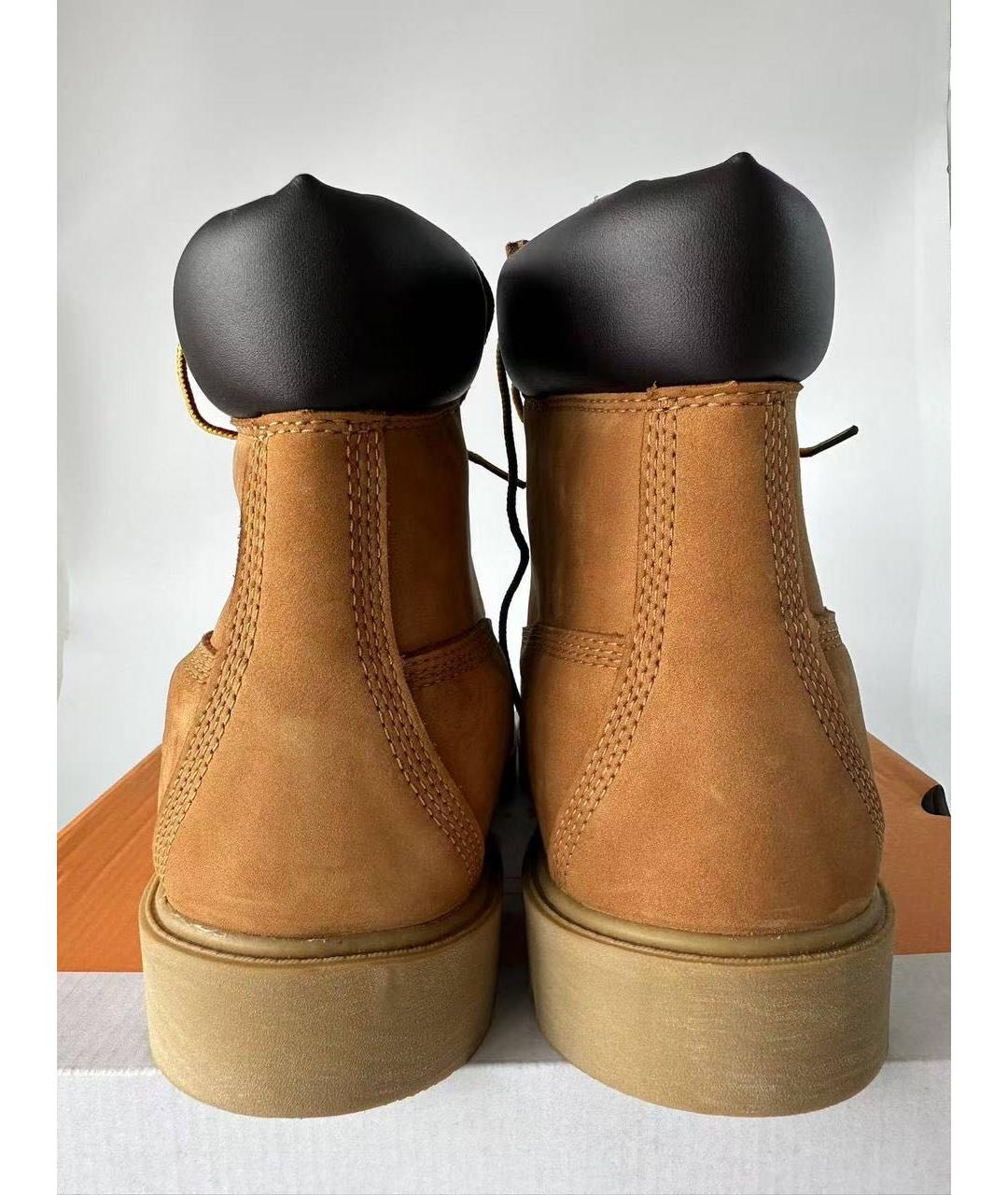 TIMBERLAND Коричневые нубуковые высокие ботинки, фото 3