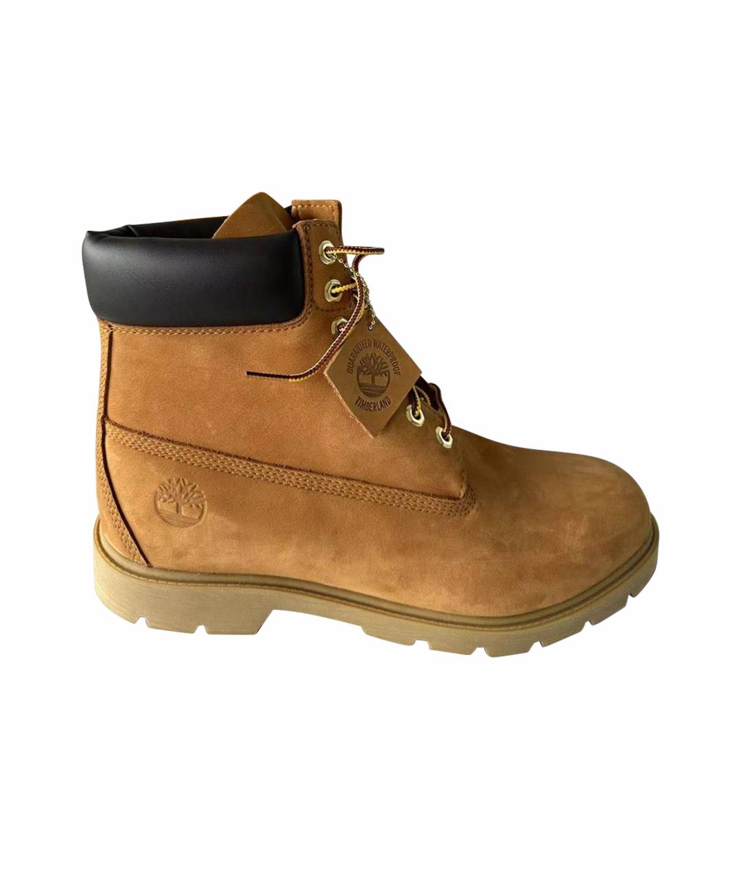 TIMBERLAND Коричневые нубуковые высокие ботинки, фото 1