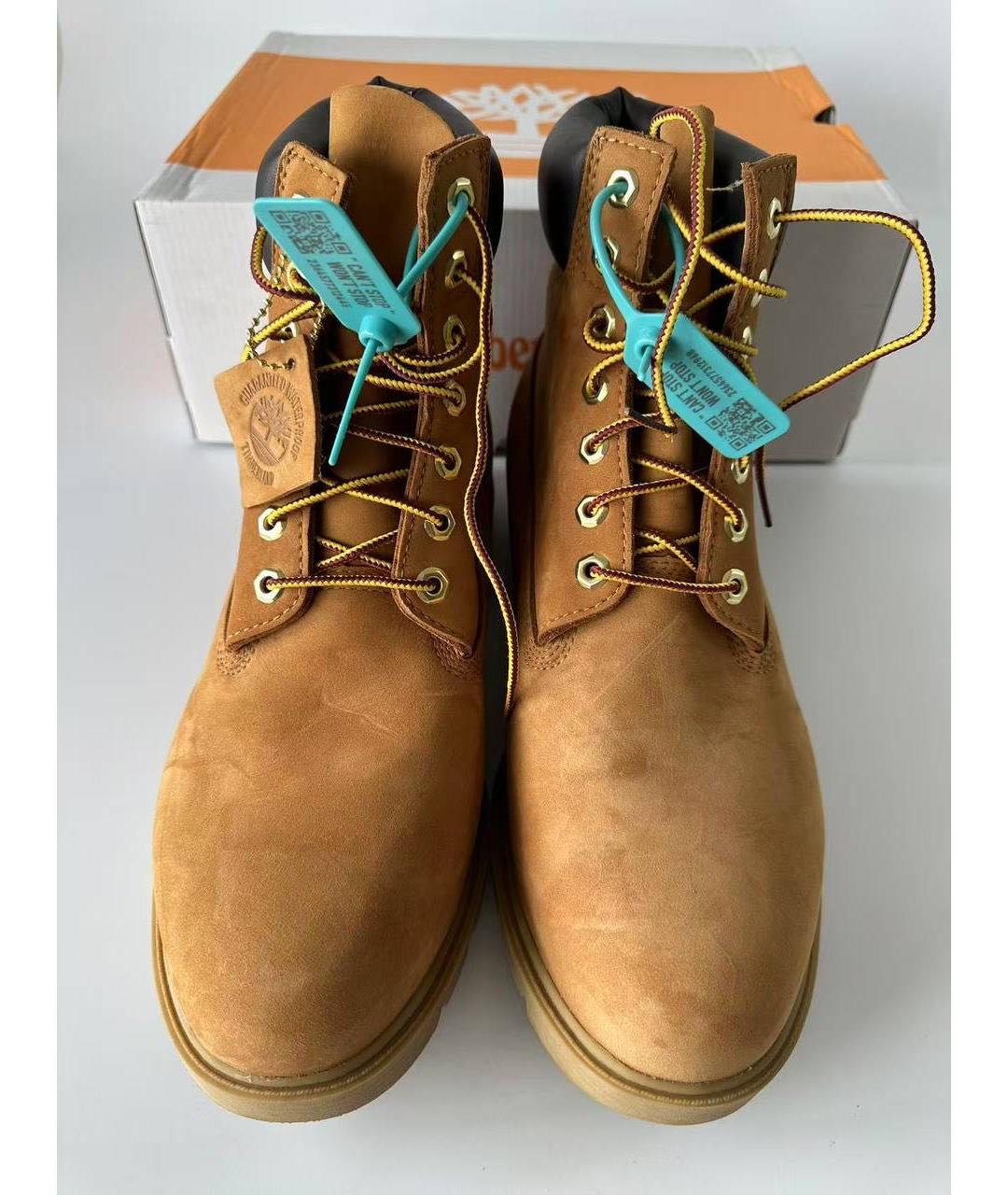 TIMBERLAND Коричневые нубуковые высокие ботинки, фото 2