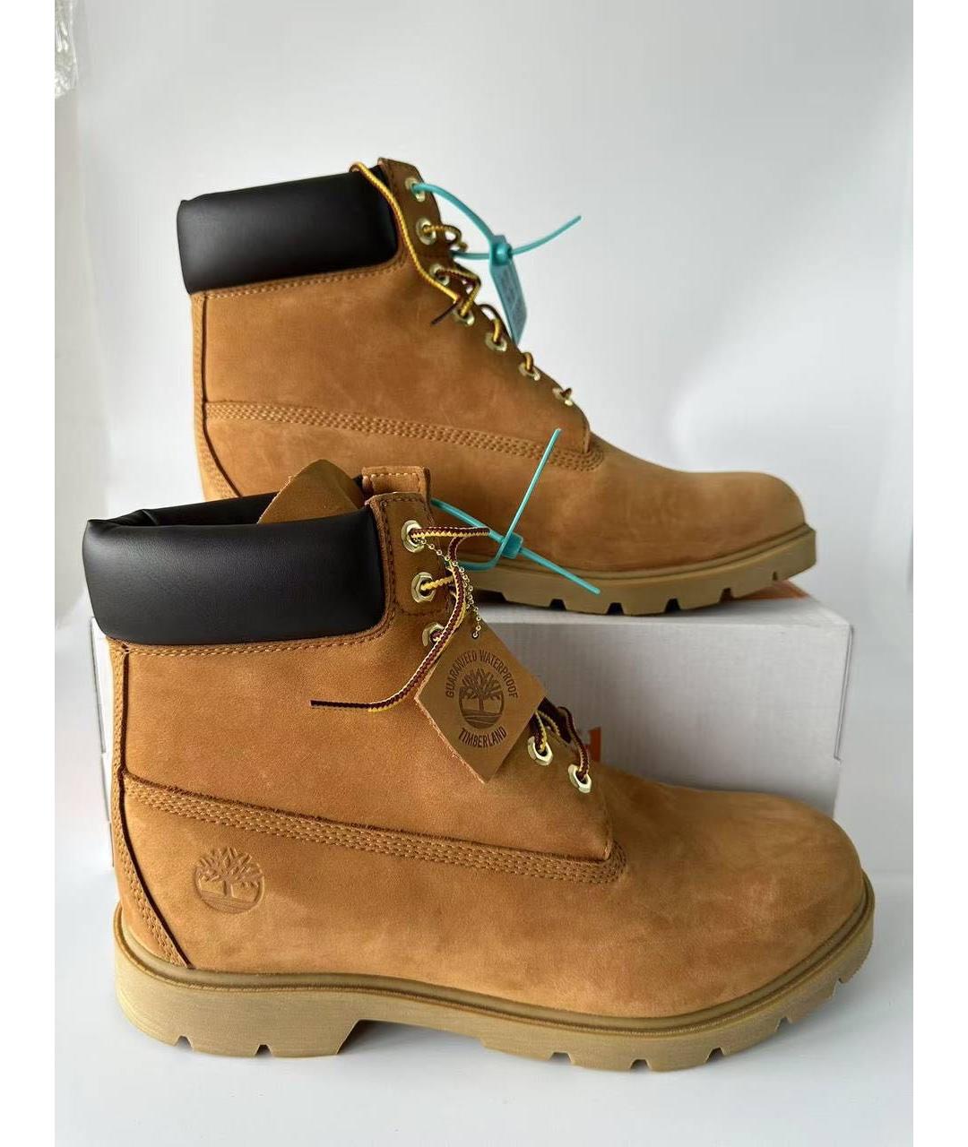 TIMBERLAND Коричневые нубуковые высокие ботинки, фото 4