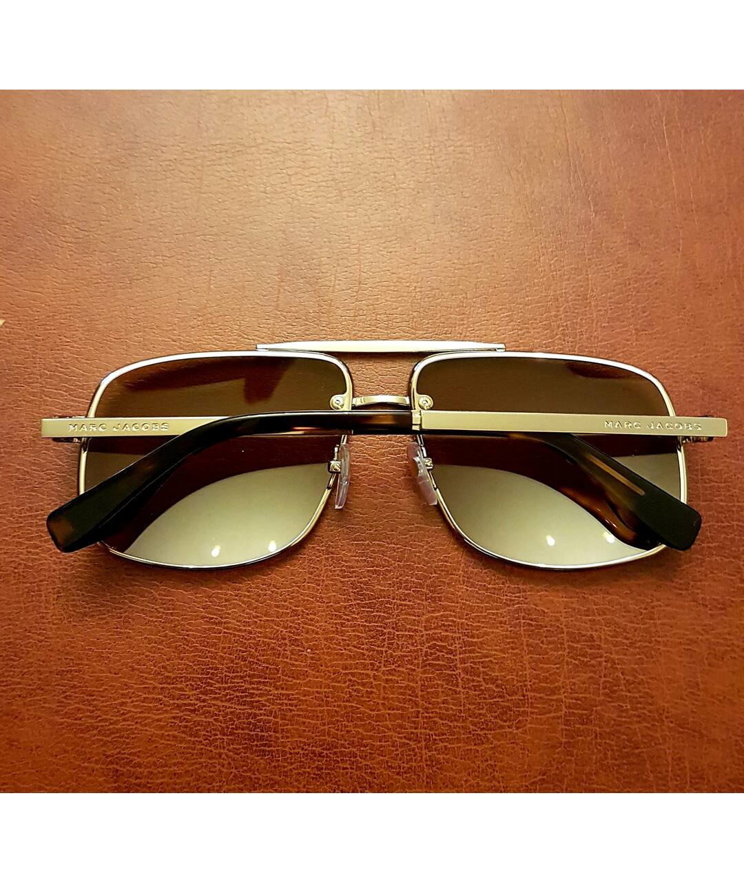 MARC JACOBS Коричневые металлические солнцезащитные очки, фото 4