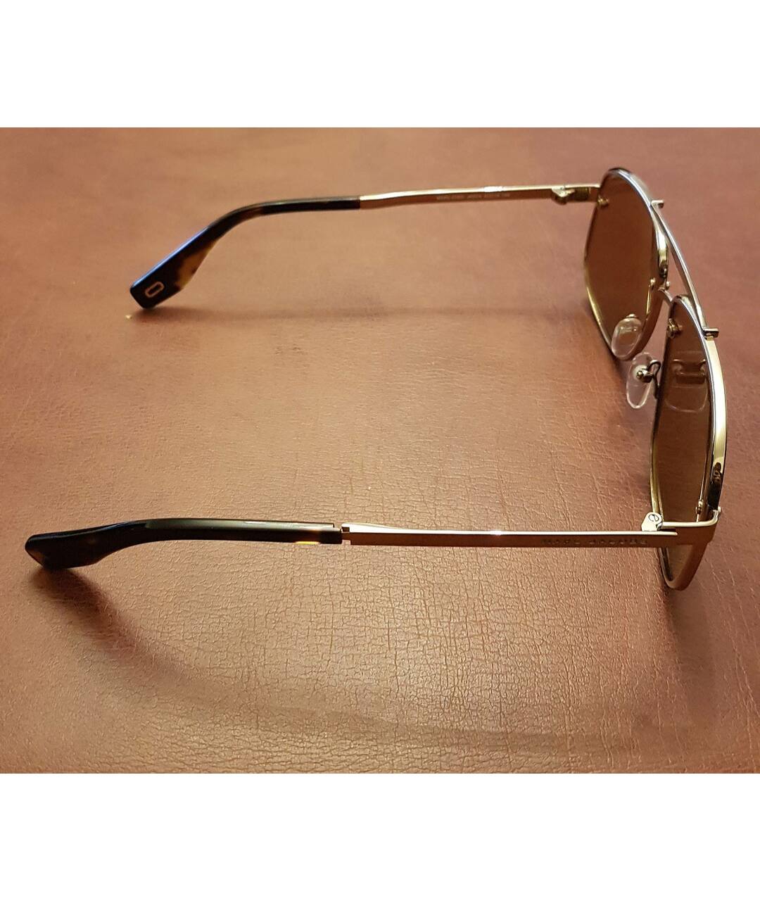 MARC JACOBS Коричневые металлические солнцезащитные очки, фото 2