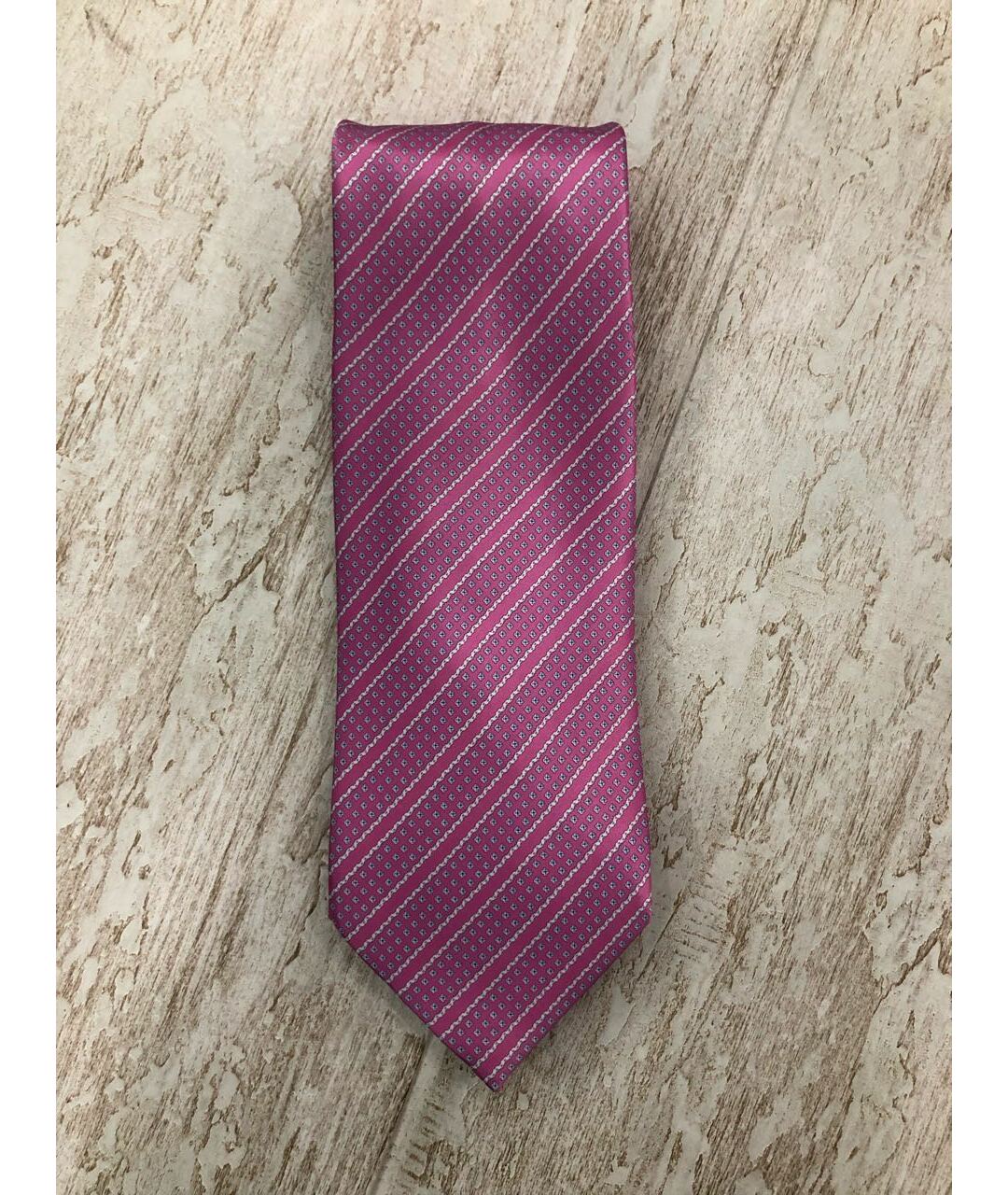 STEFANO RICCI Розовый шелковый галстук, фото 7