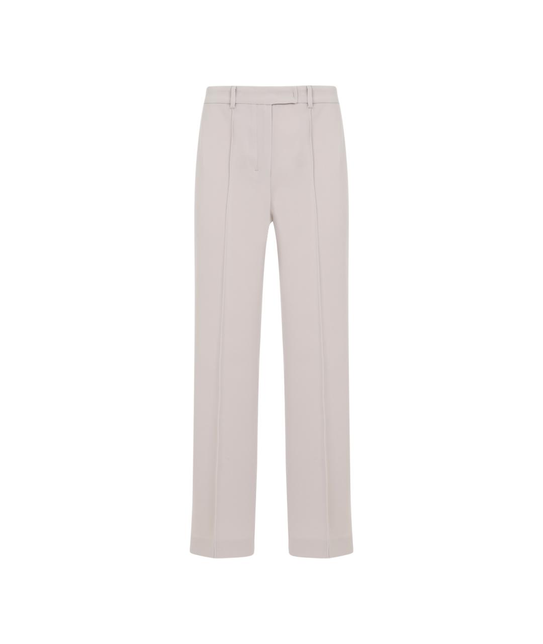 'S MAX MARA Серые прямые брюки, фото 1