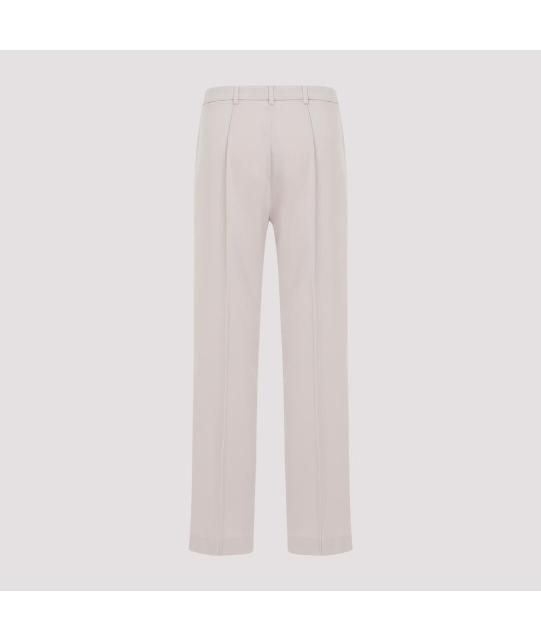 'S MAX MARA Серые прямые брюки, фото 2