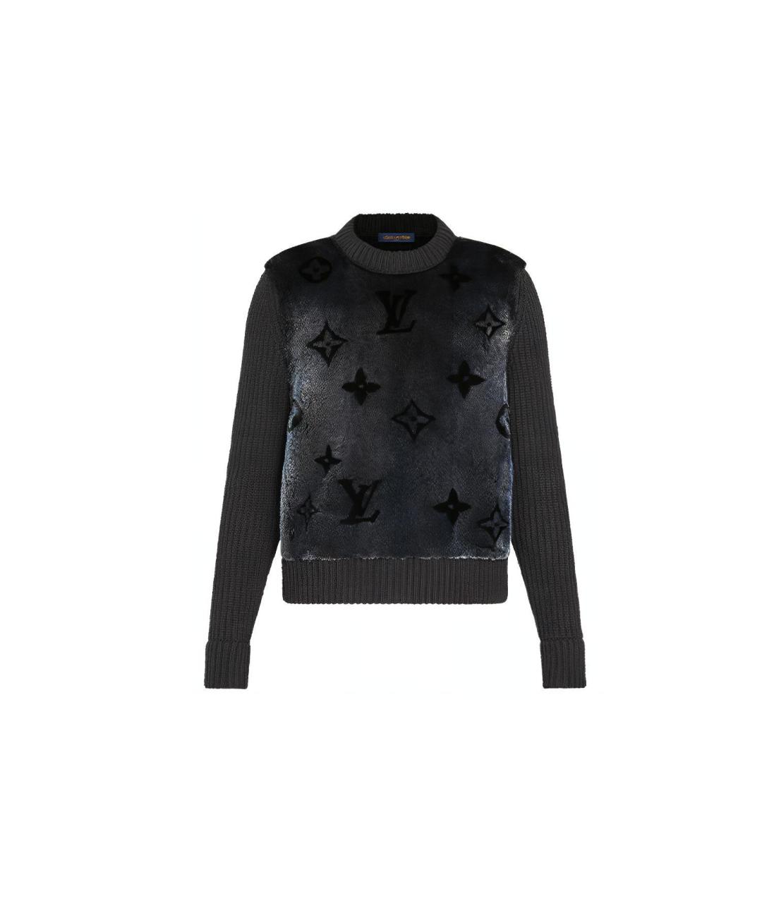 LOUIS VUITTON Черный кашемировый джемпер / свитер, фото 1