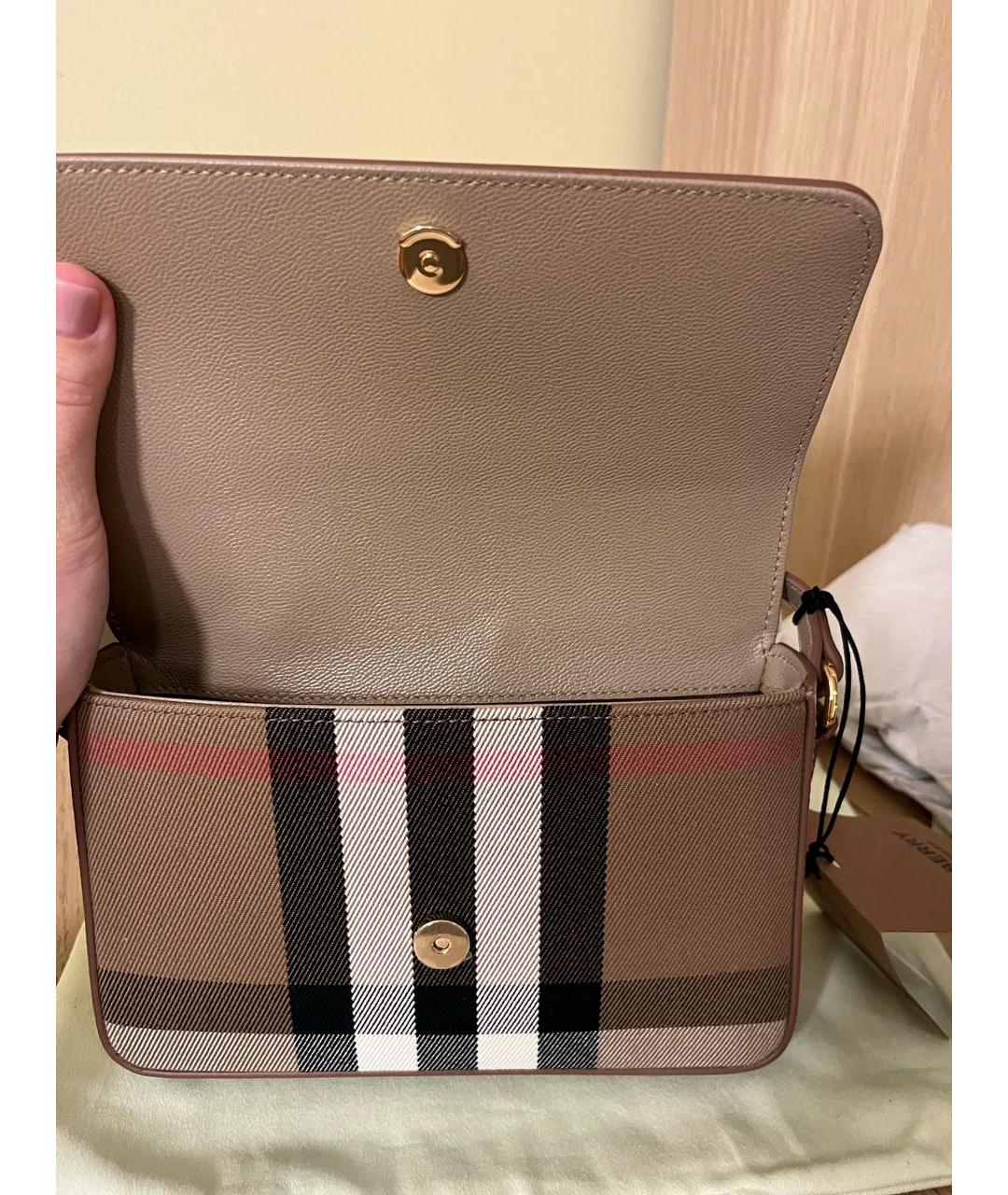 BURBERRY Бежевая сумка через плечо, фото 4