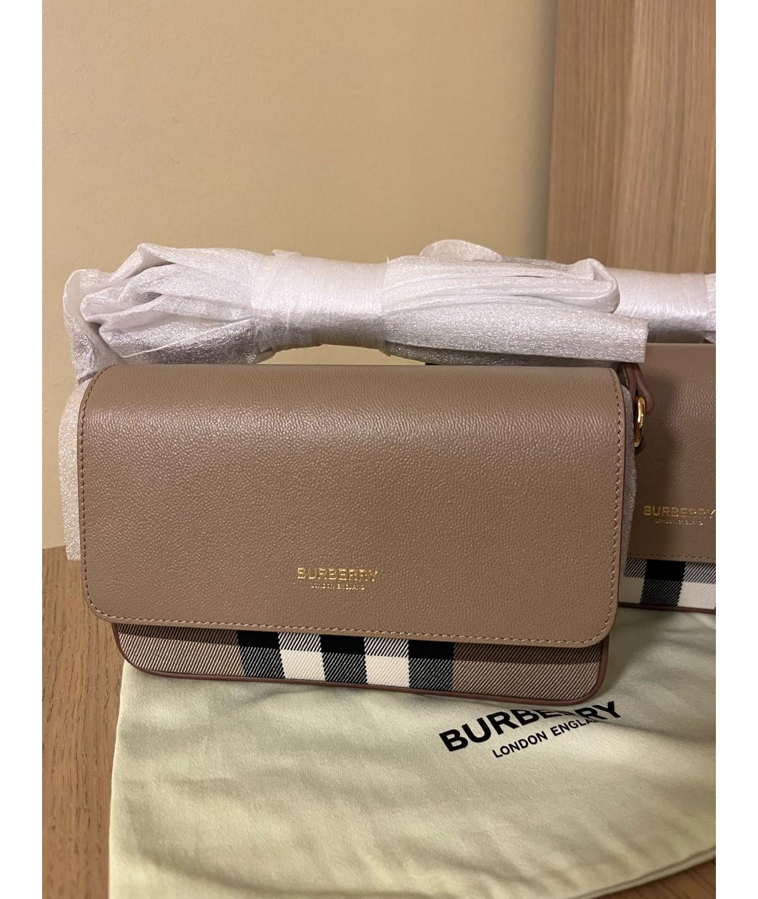 BURBERRY Бежевая сумка через плечо, фото 2