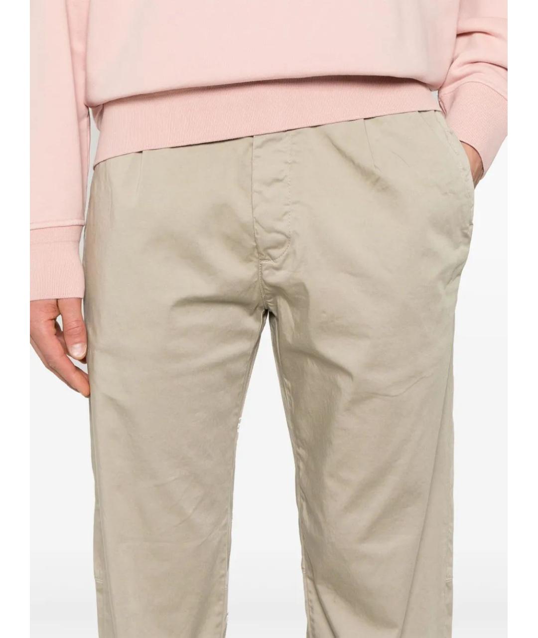 CP COMPANY Бежевые хлопковые повседневные брюки, фото 5