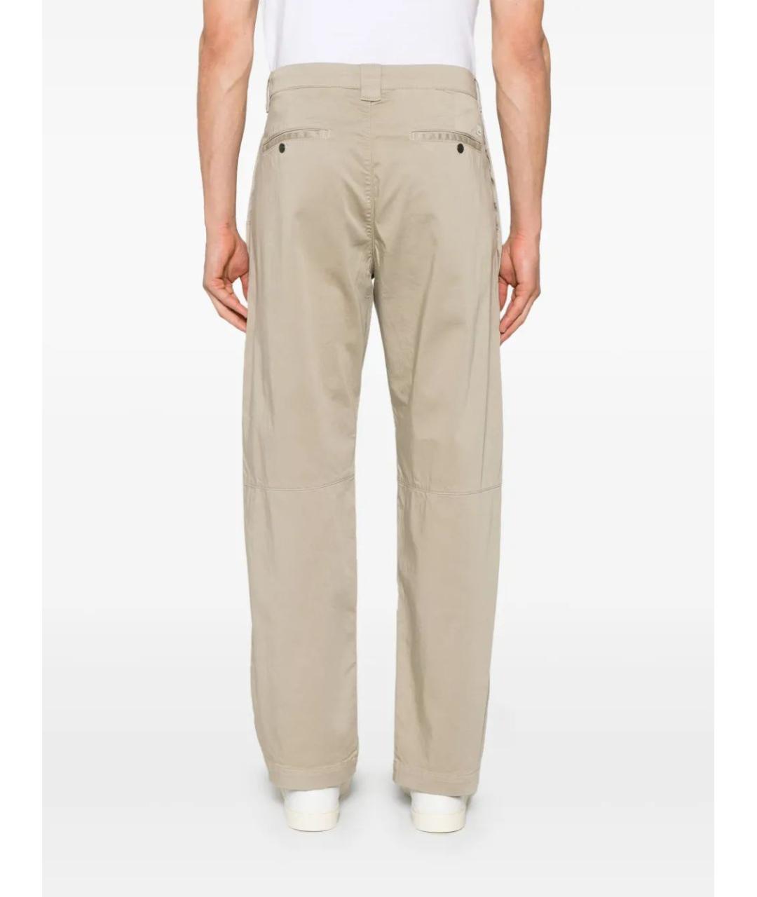CP COMPANY Бежевые хлопковые повседневные брюки, фото 4
