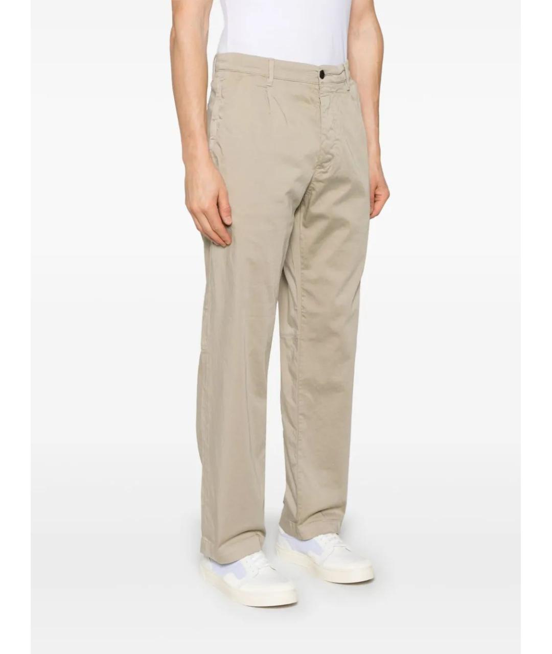 CP COMPANY Бежевые хлопковые повседневные брюки, фото 3