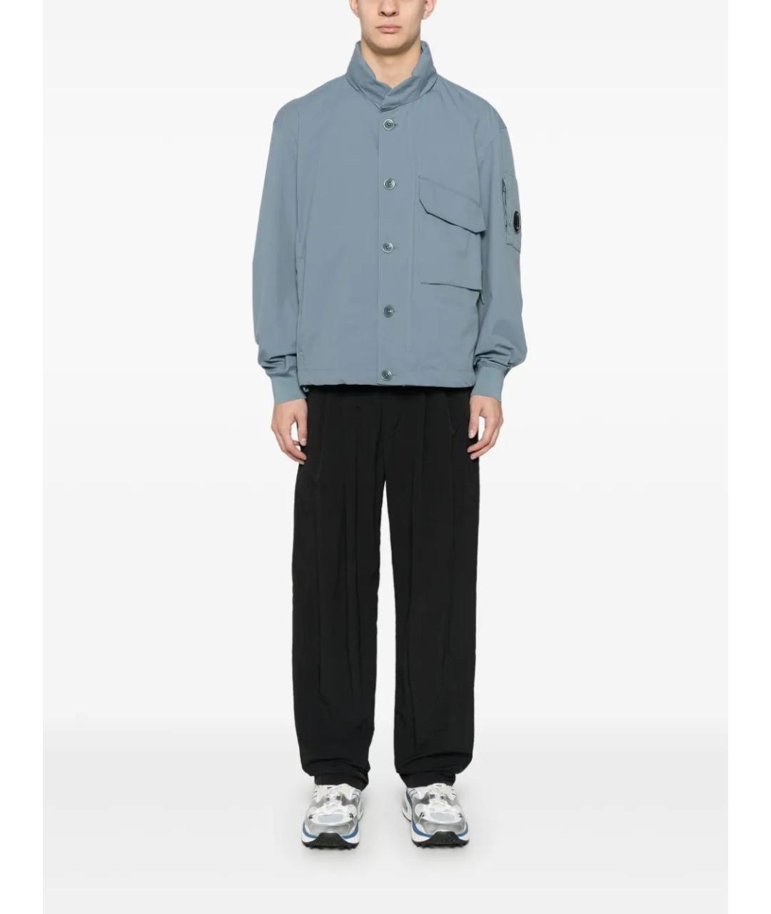 CP COMPANY Голубая полиэстеровая куртка, фото 2