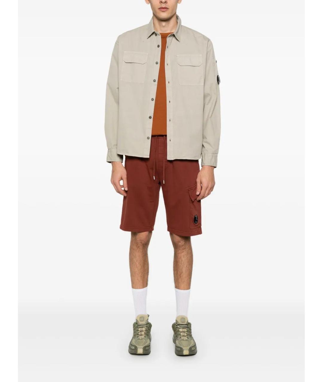 CP COMPANY Бежевая хлопковая кэжуал рубашка, фото 2