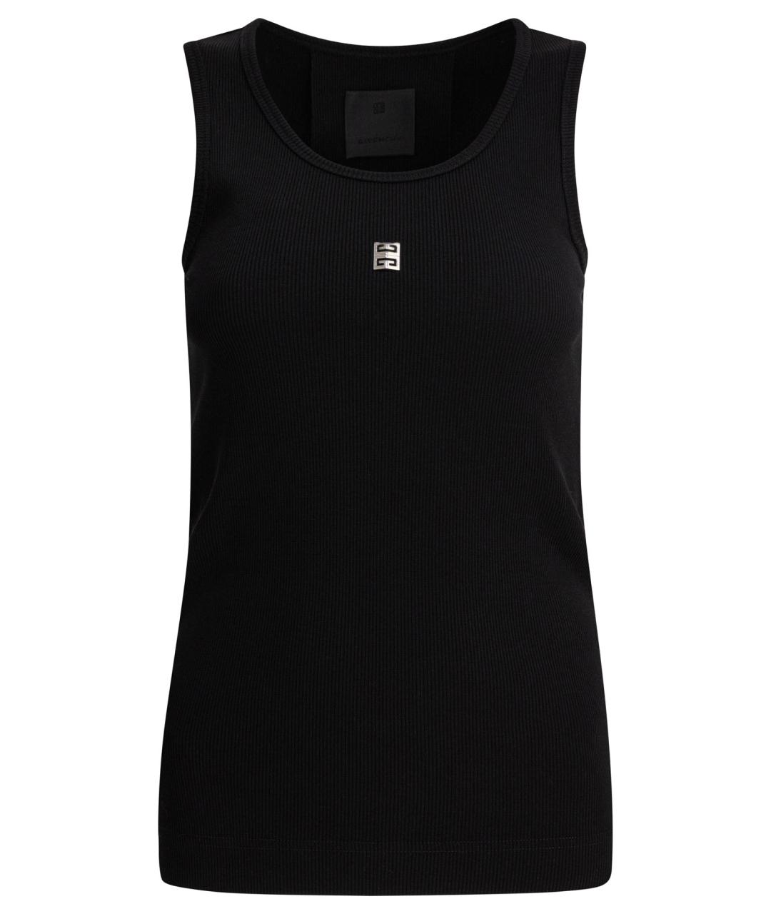 GIVENCHY Черная хлопковая майка, фото 1
