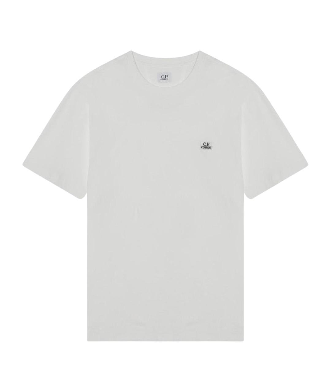 CP COMPANY Белая хлопковая футболка, фото 1