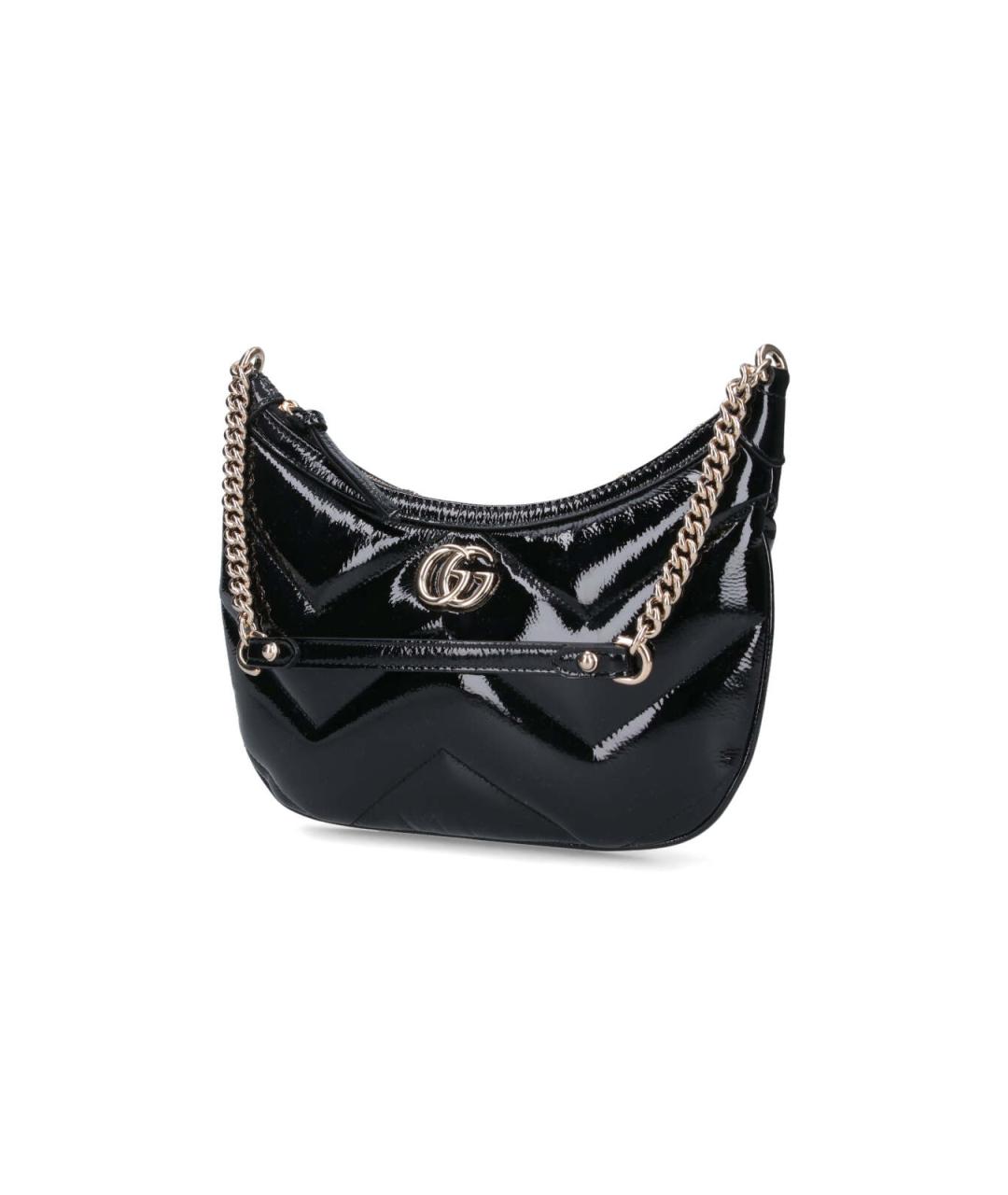 GUCCI Черная кожаная сумка через плечо, фото 2