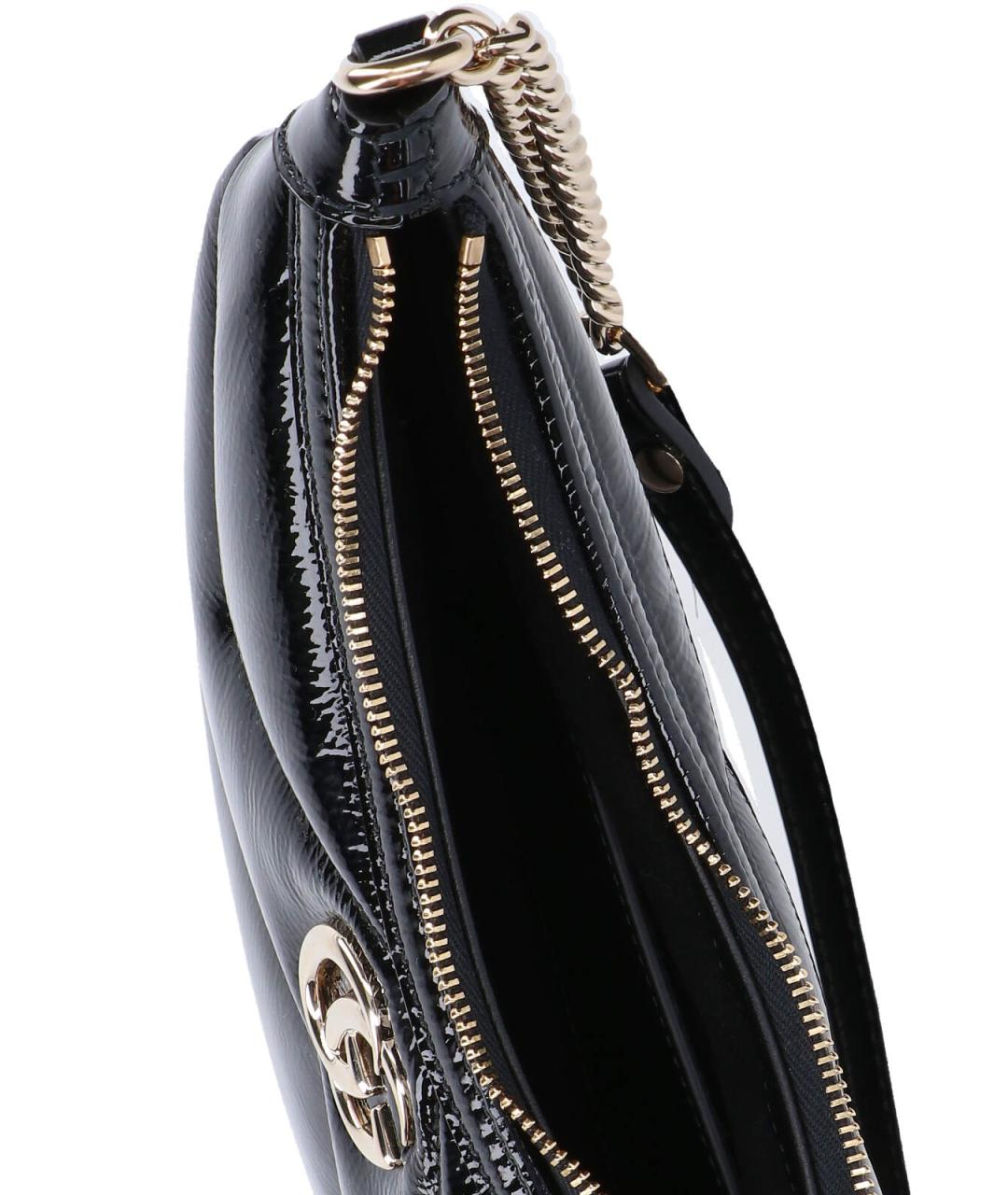 GUCCI Черная кожаная сумка через плечо, фото 4