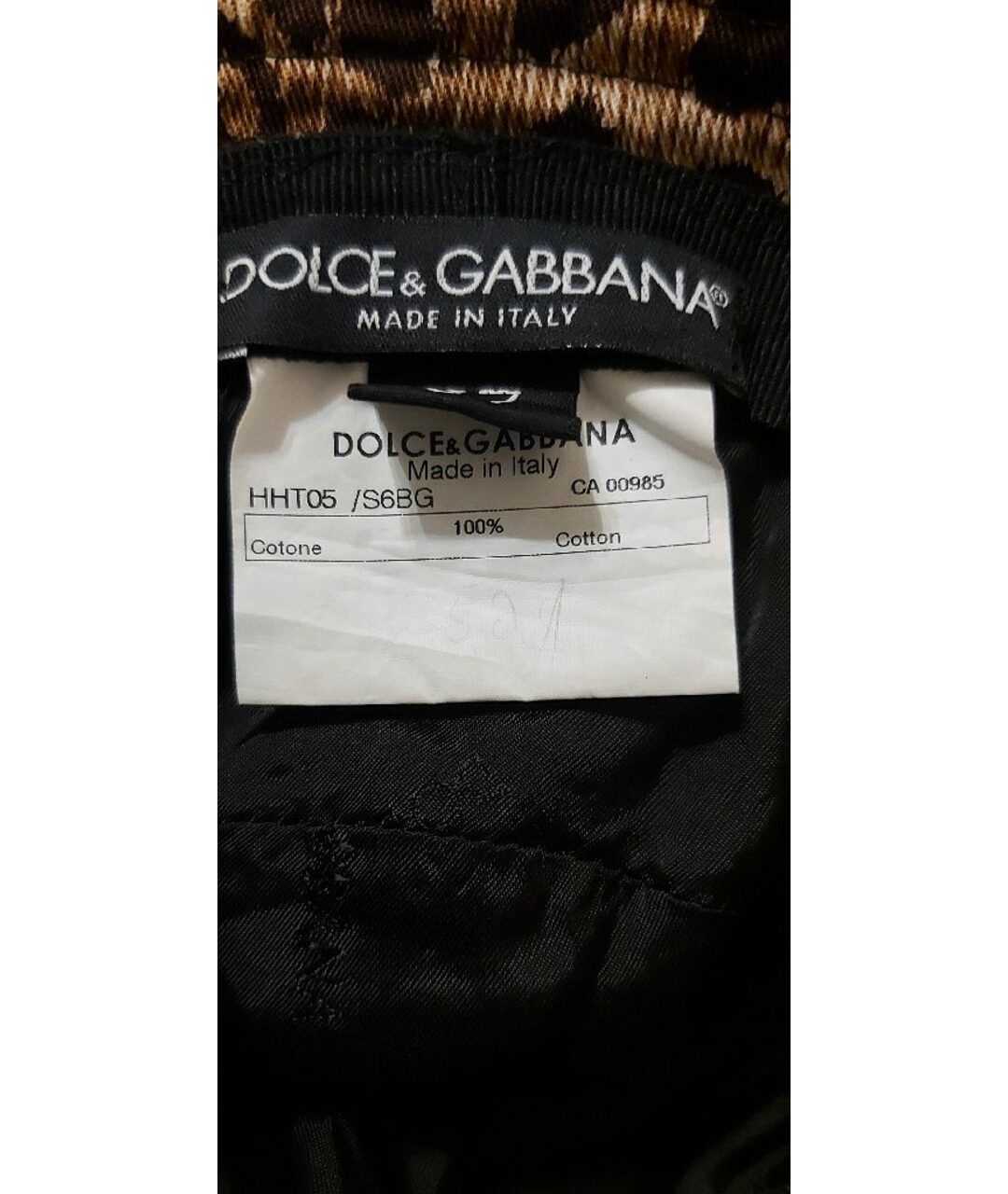 DOLCE&GABBANA Мульти хлопковая шляпа, фото 4