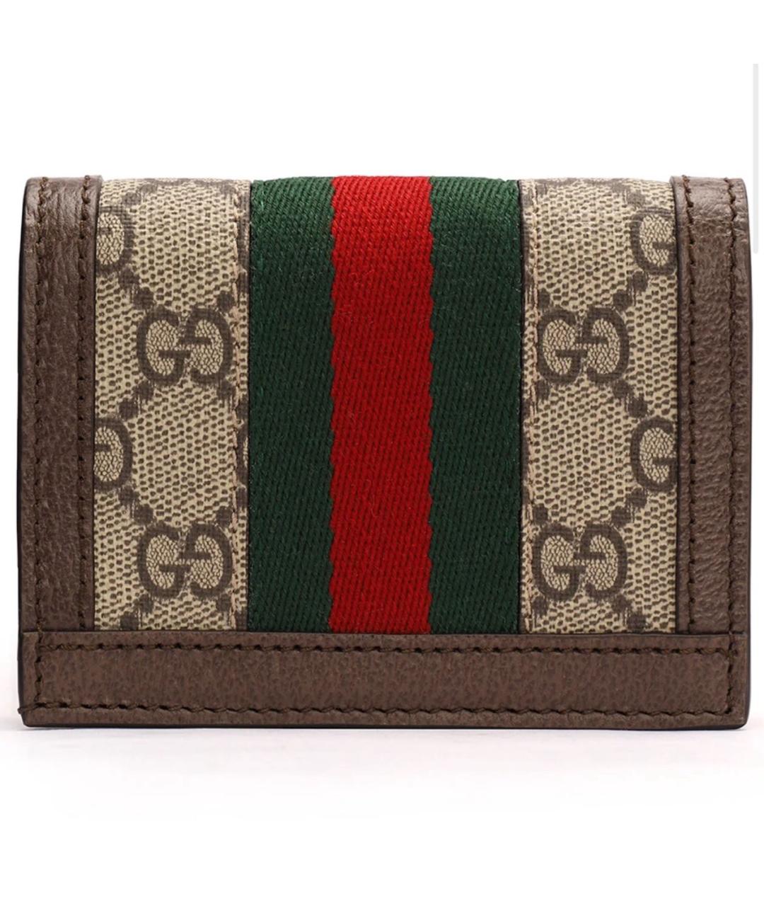 GUCCI Коричневый кожаный кошелек, фото 2