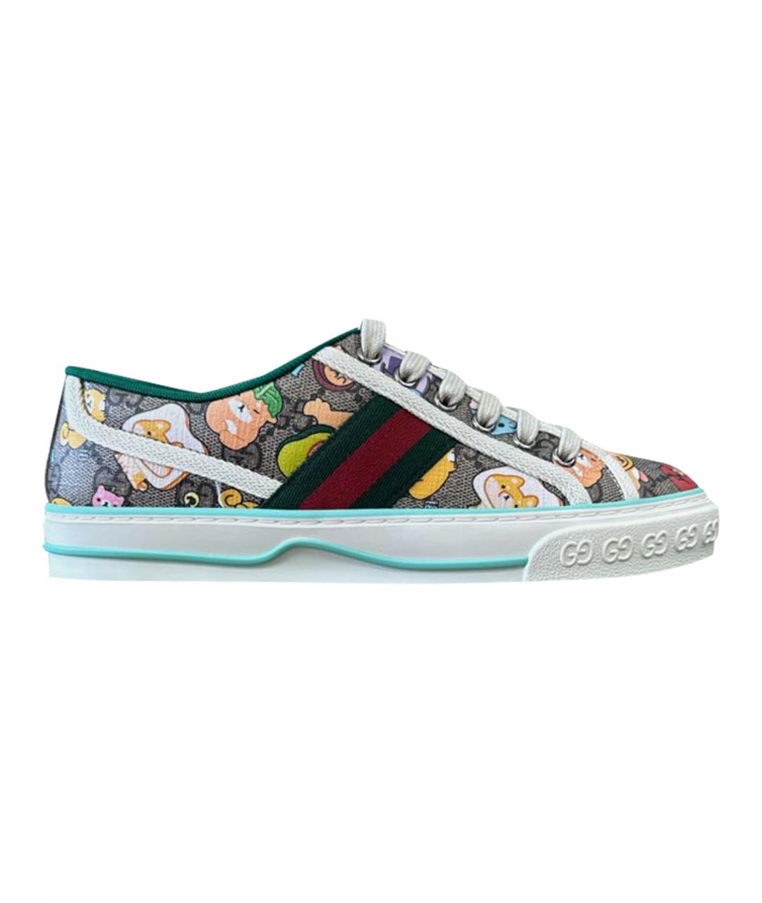 GUCCI Мульти кожаные кеды, фото 1