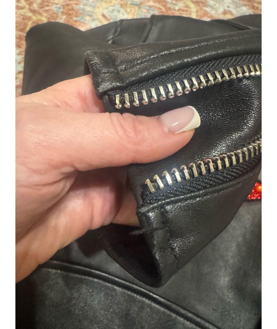 SAINT LAURENT Черная кожаная куртка, фото 7