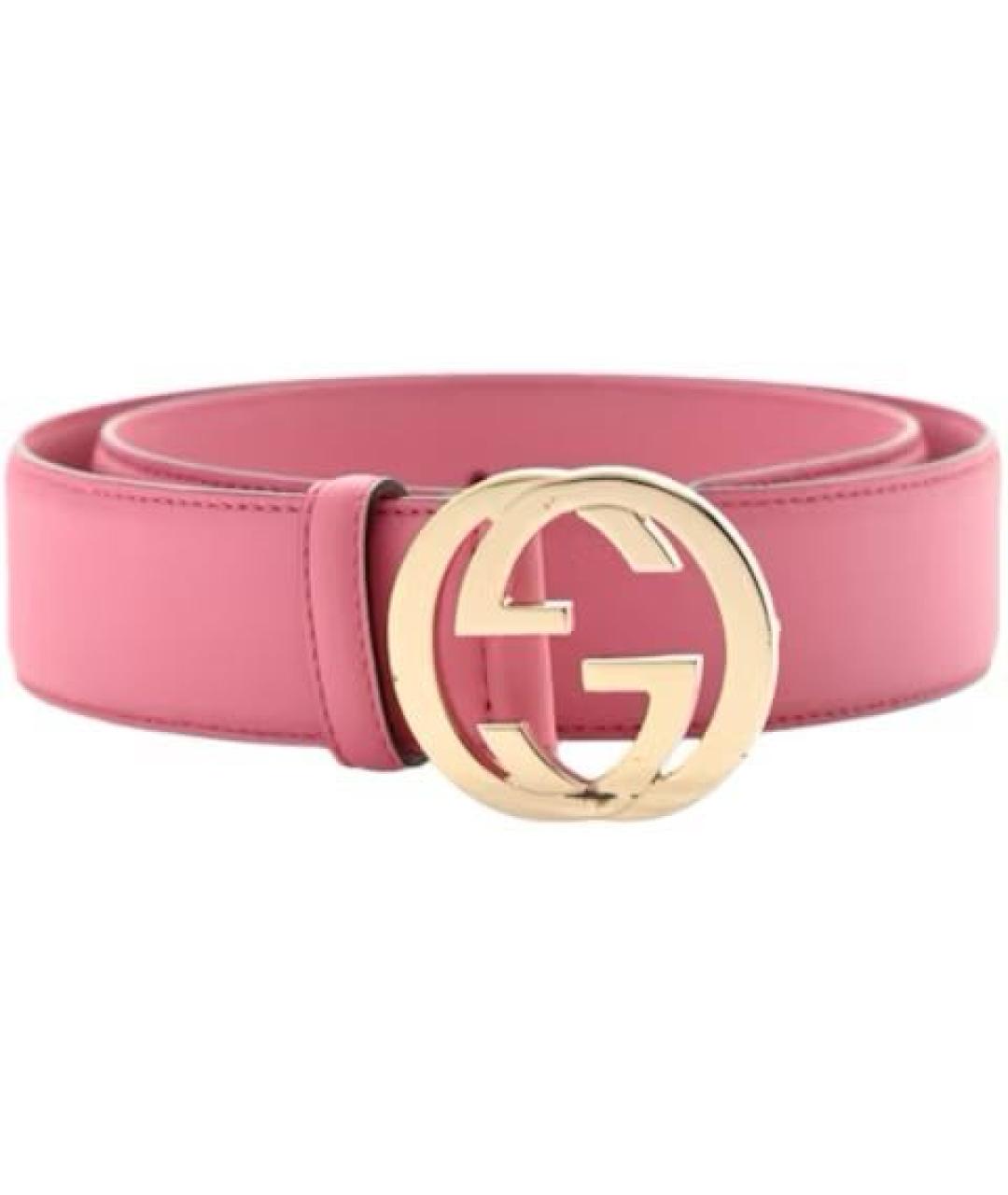 GUCCI Розовый кожаный ремень, фото 7