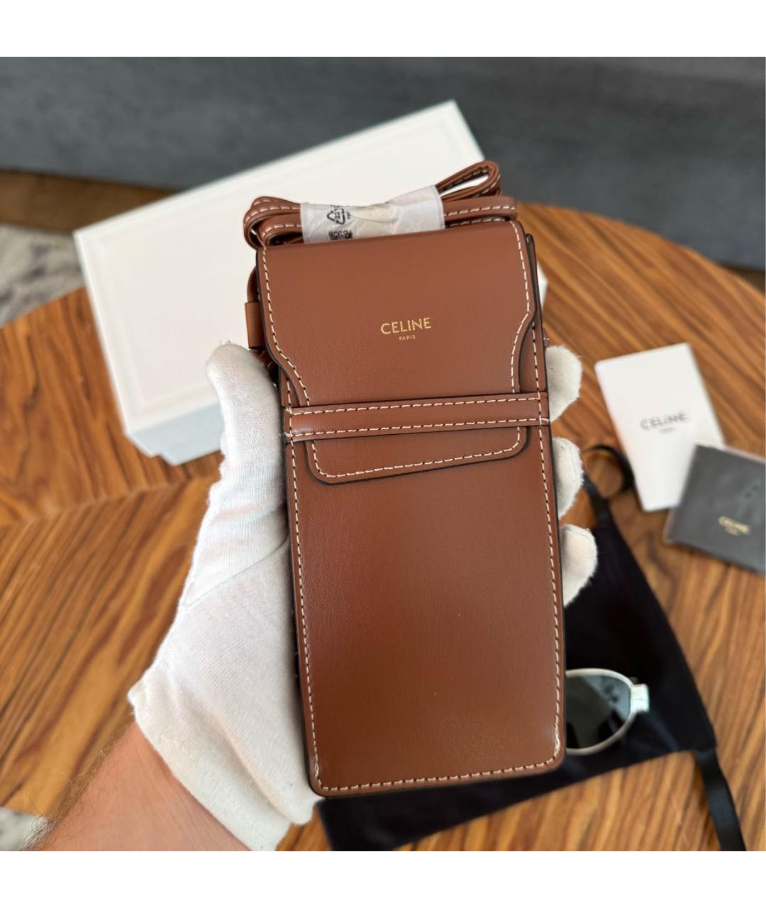 CELINE Серебряные металлические солнцезащитные очки, фото 5