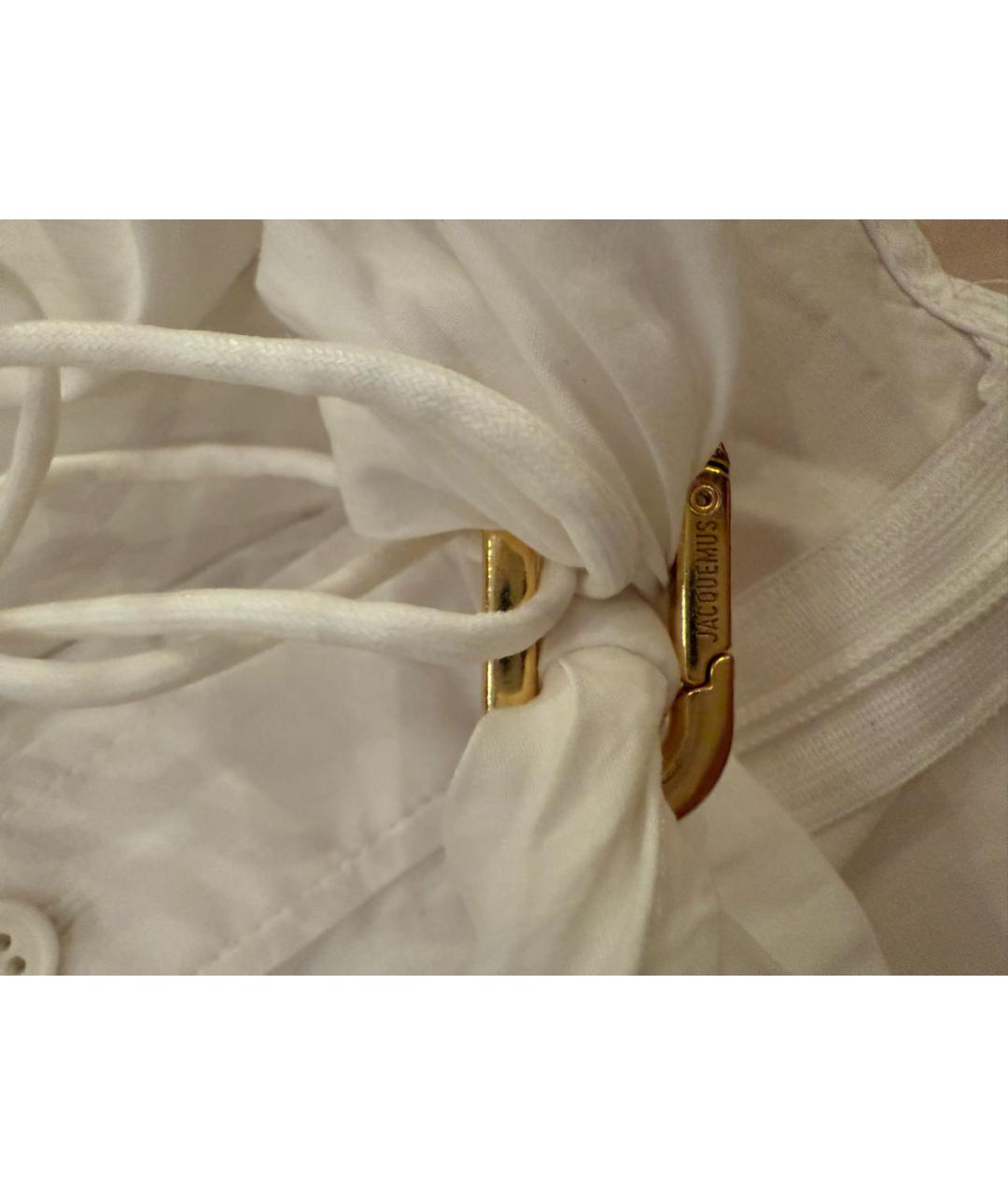 JACQUEMUS Белая хлопковая рубашка, фото 7