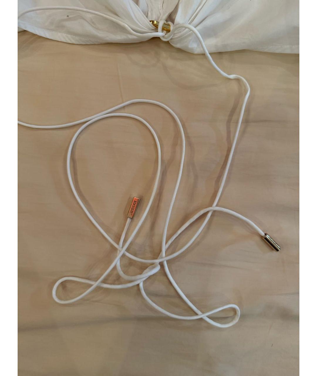 JACQUEMUS Белая хлопковая рубашка, фото 8