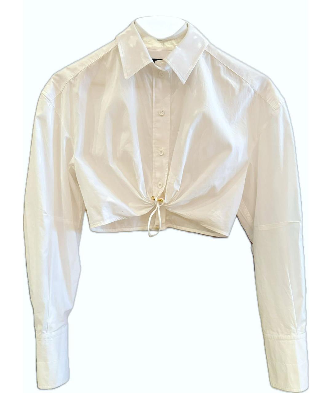 JACQUEMUS Белая хлопковая рубашка, фото 2