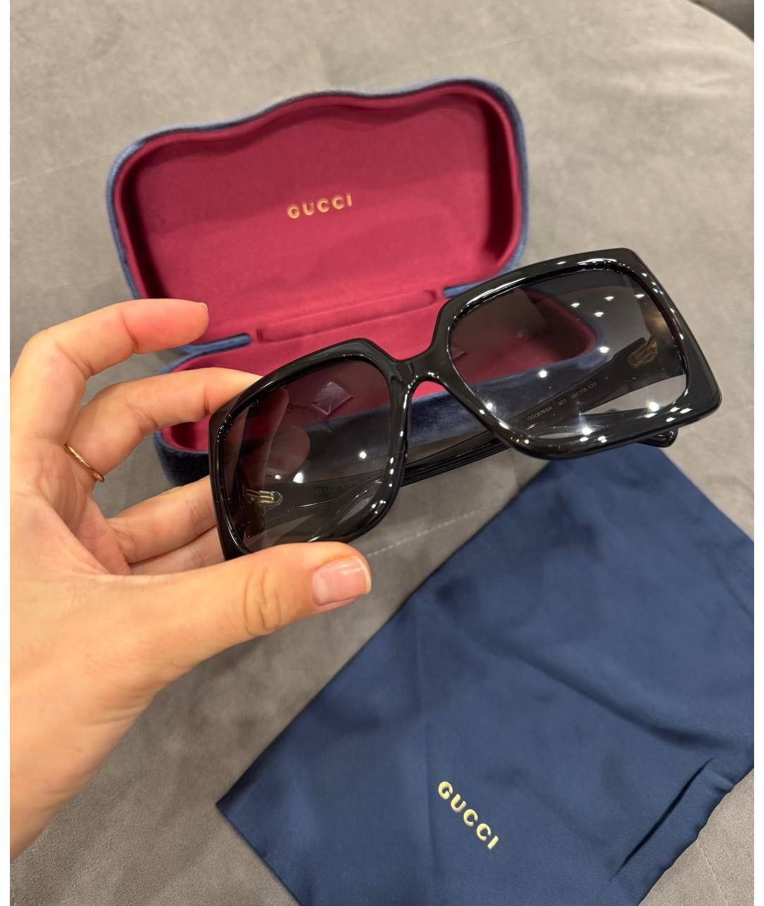 GUCCI Черные солнцезащитные очки, фото 2